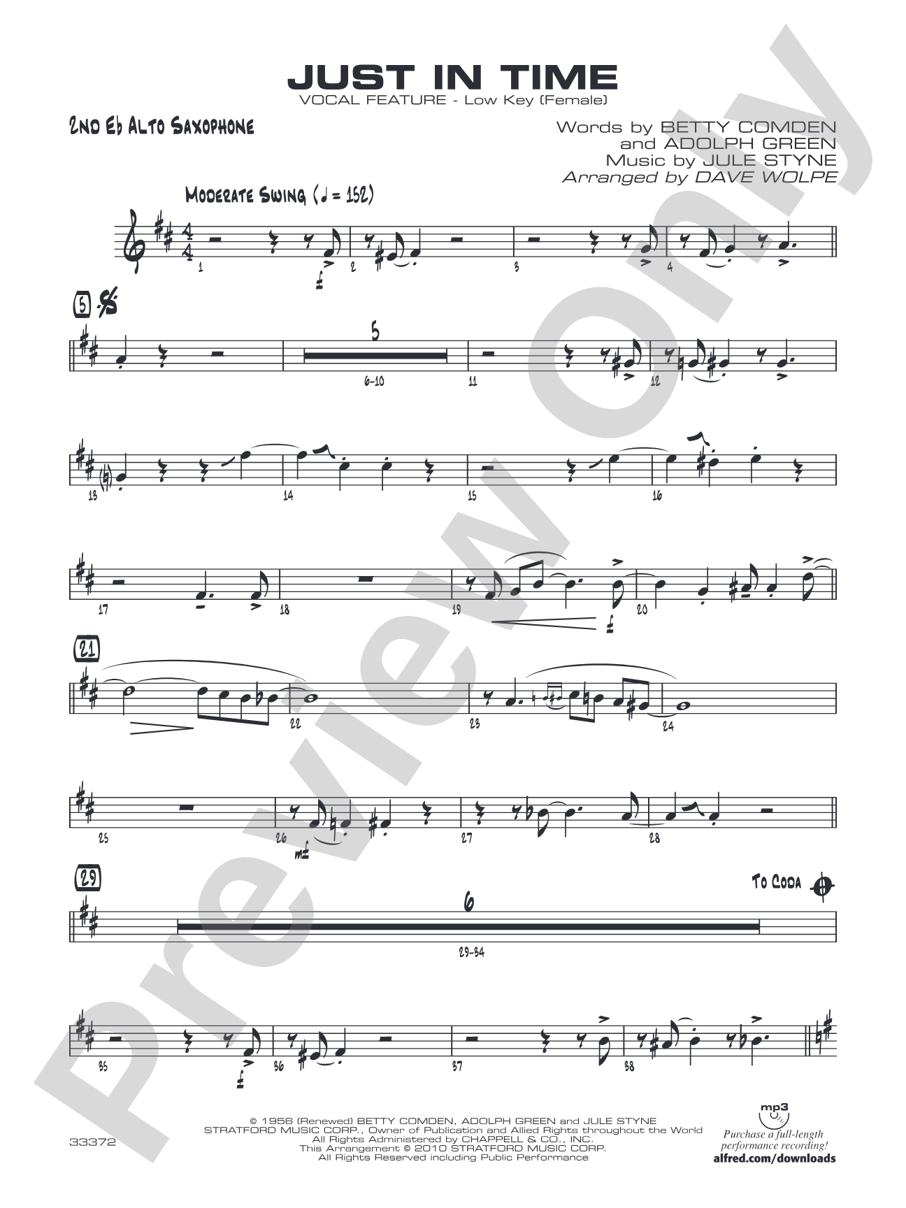 Just in Time: 2nd E-flat Alto Saxophone