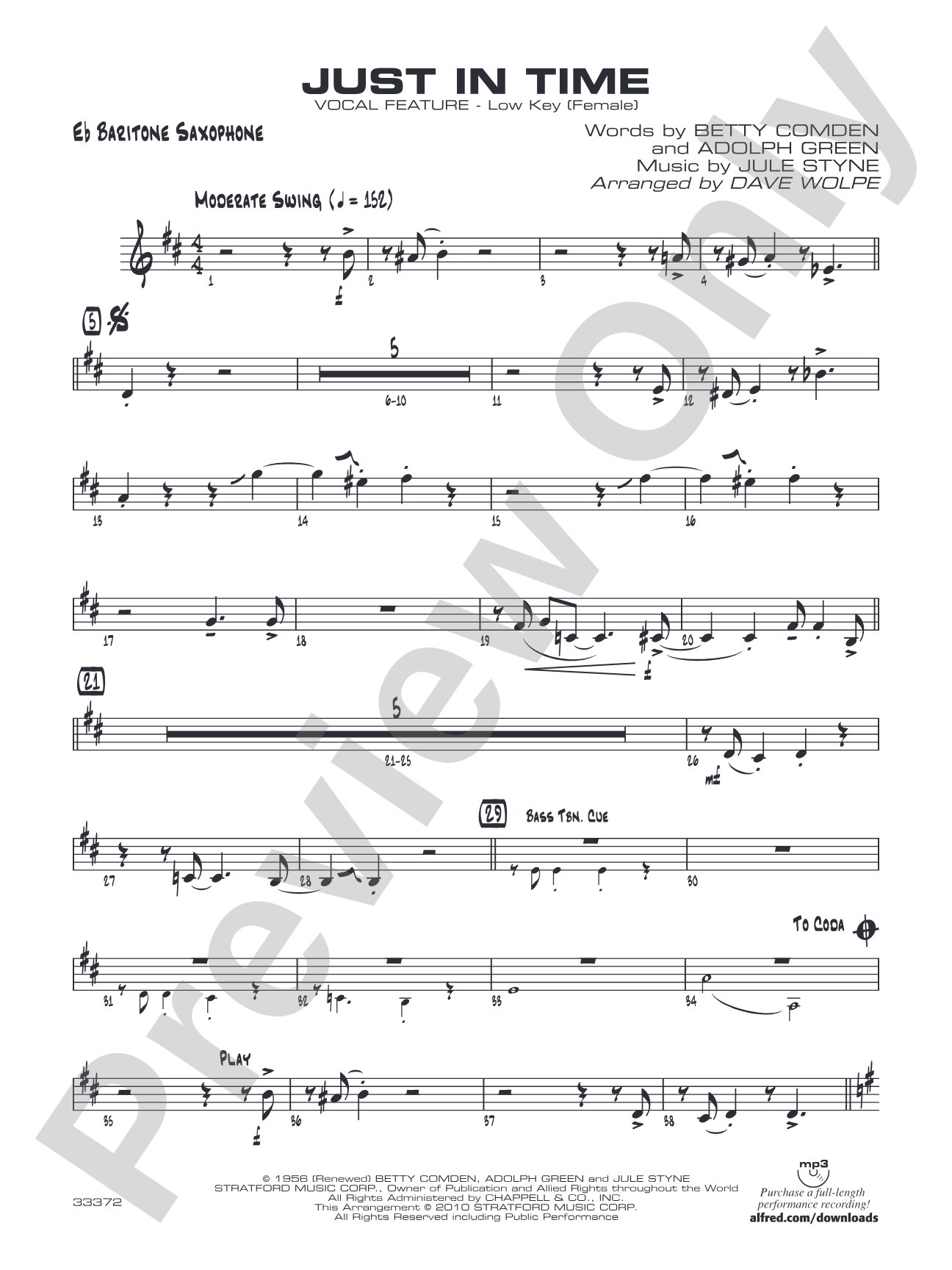 Just in Time: E-flat Baritone Saxophone