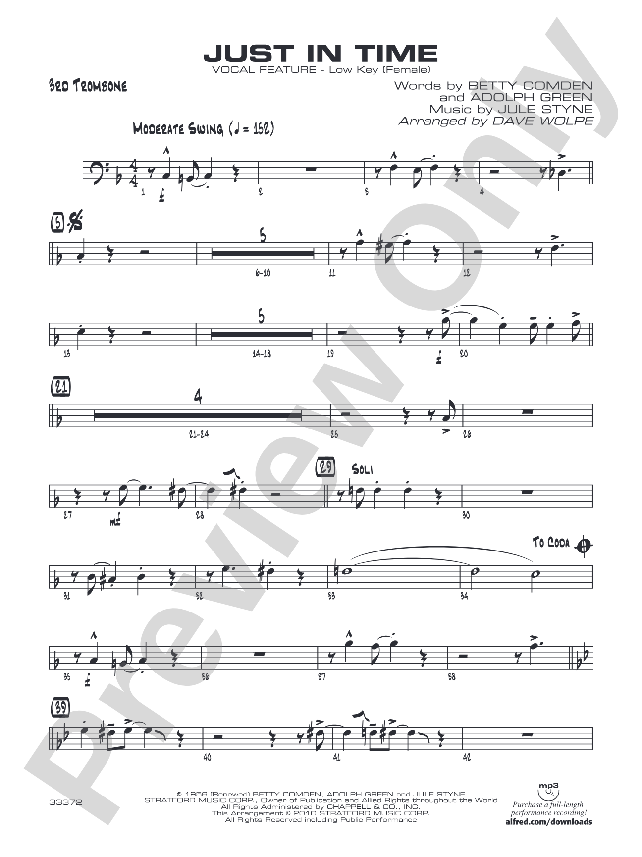 Just in Time: 3rd Trombone