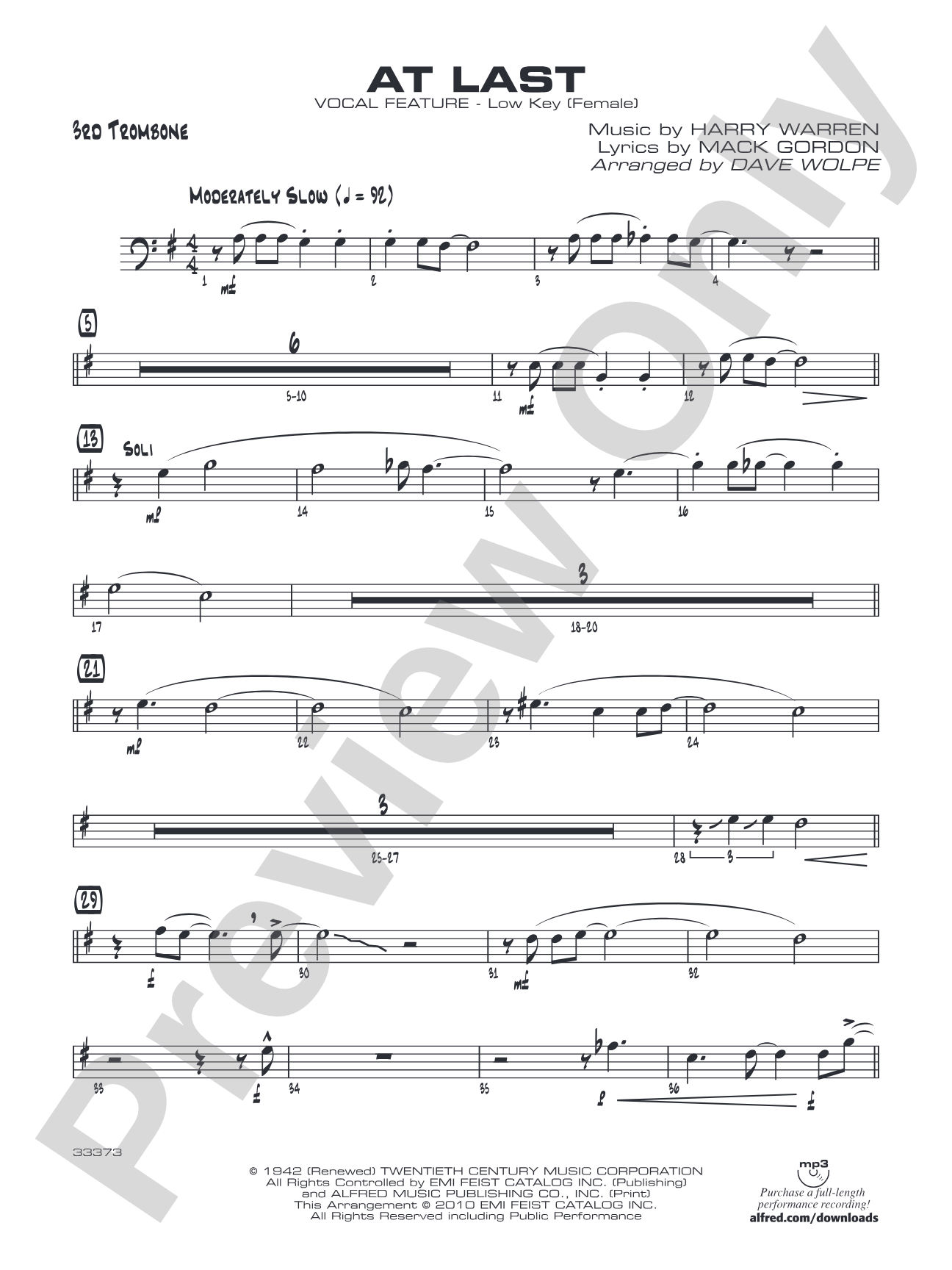 At Last: 3rd Trombone