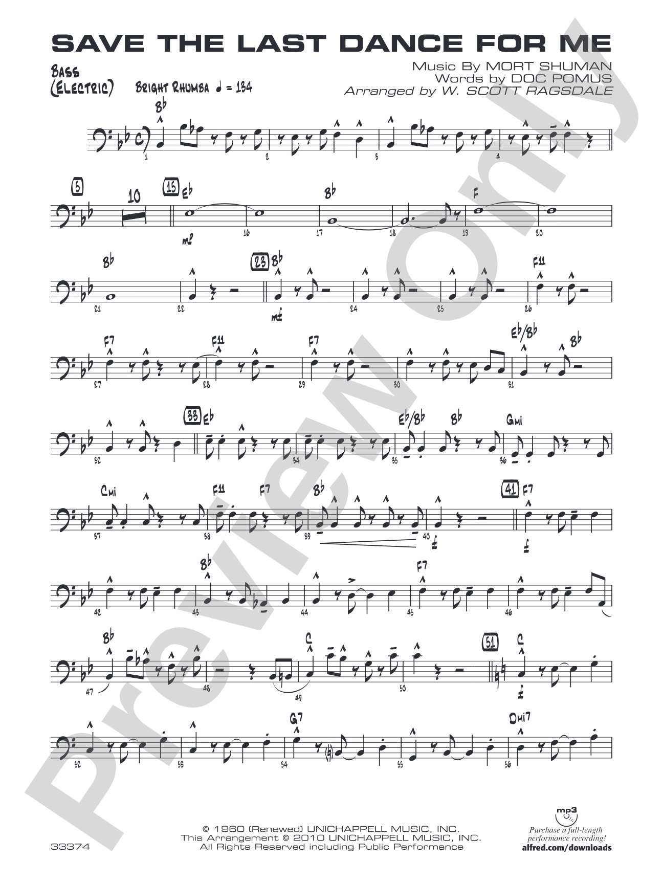 Save the Last Dance for Me: String Bass