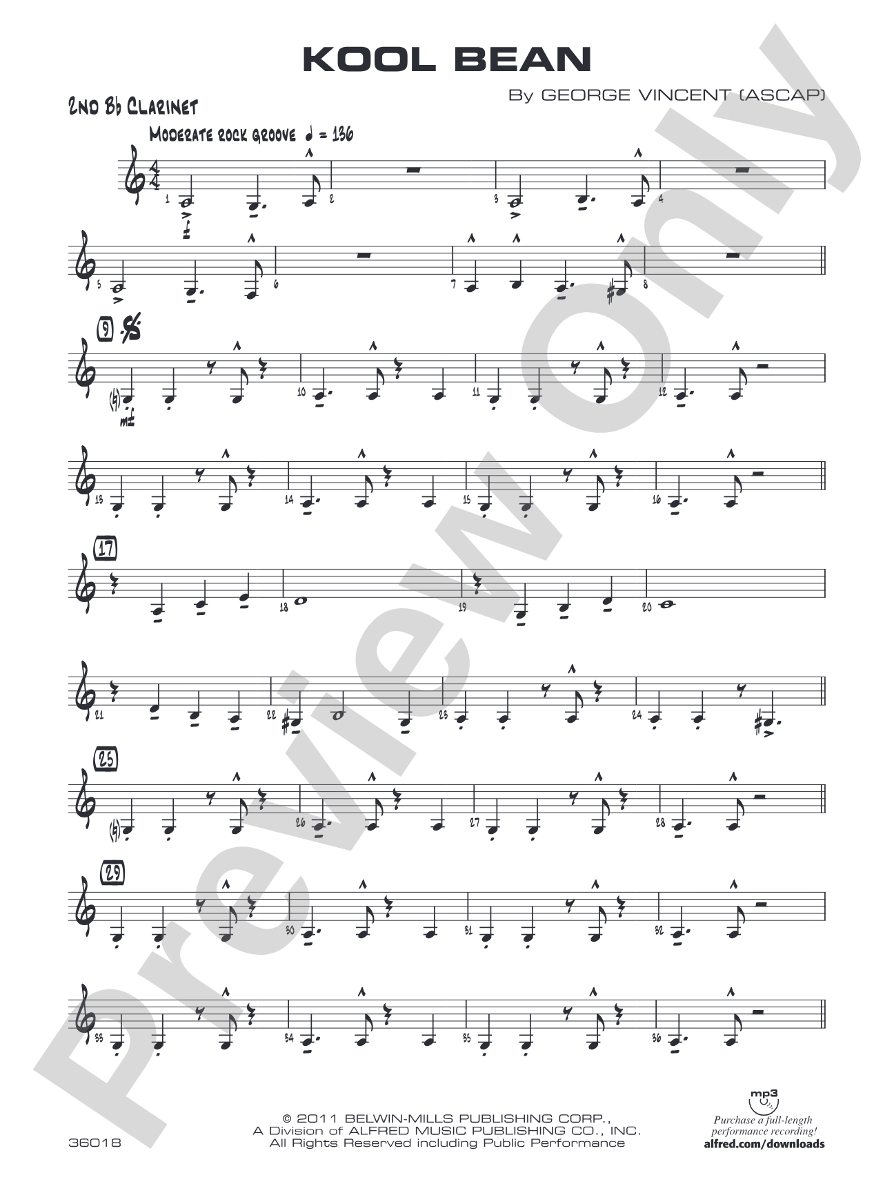 Kool Bean: 2nd B-flat Clarinet