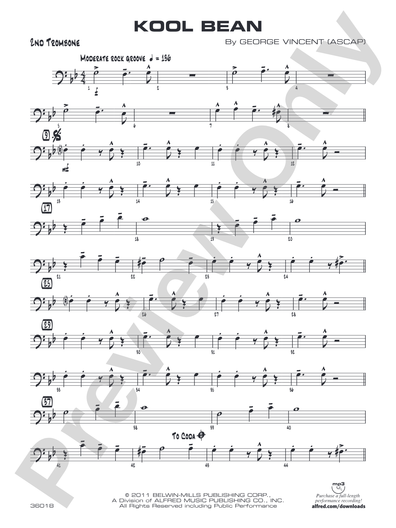 Kool Bean: 2nd Trombone