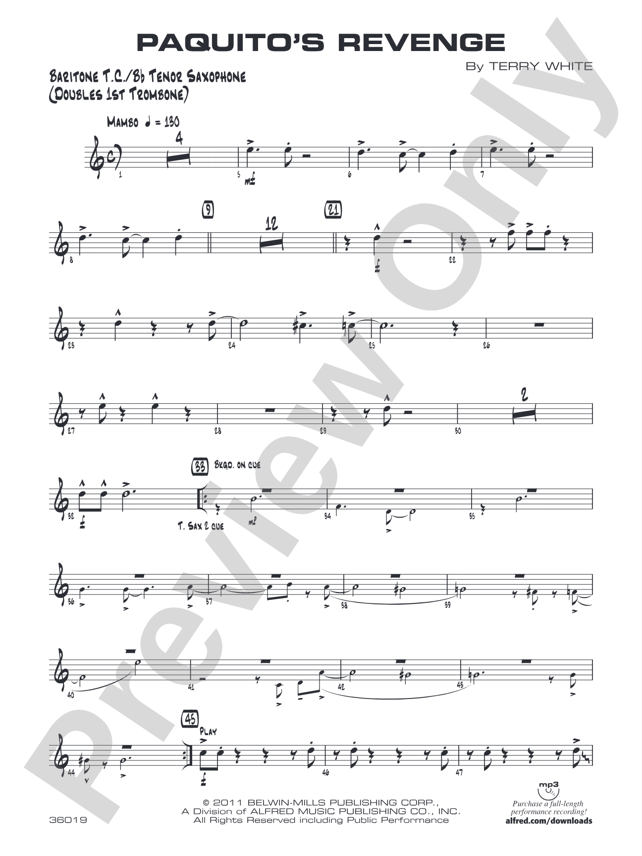 Paquito's Revenge: Baritone T.C.