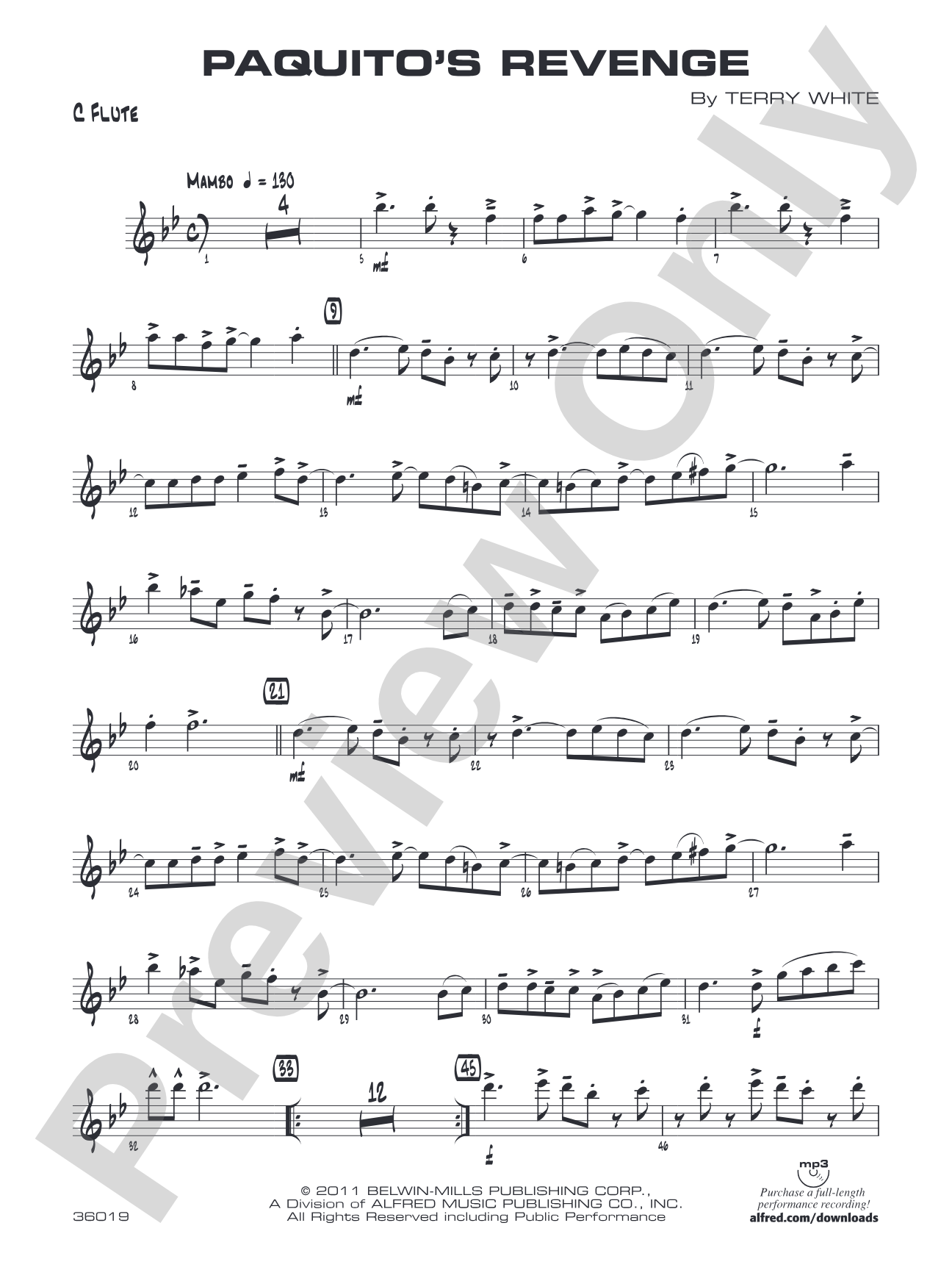 Paquito's Revenge: Flute