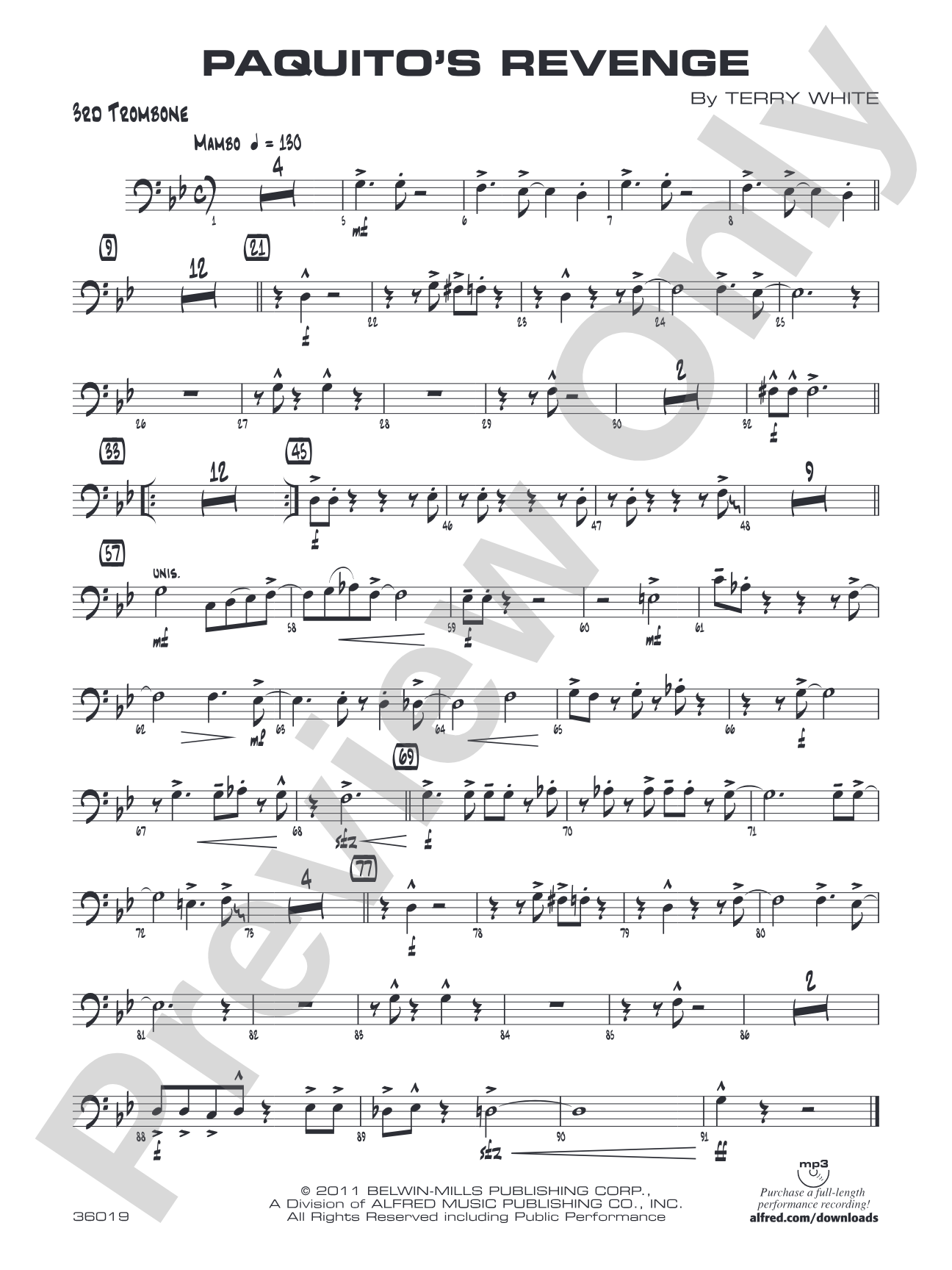 Paquito's Revenge: 3rd Trombone