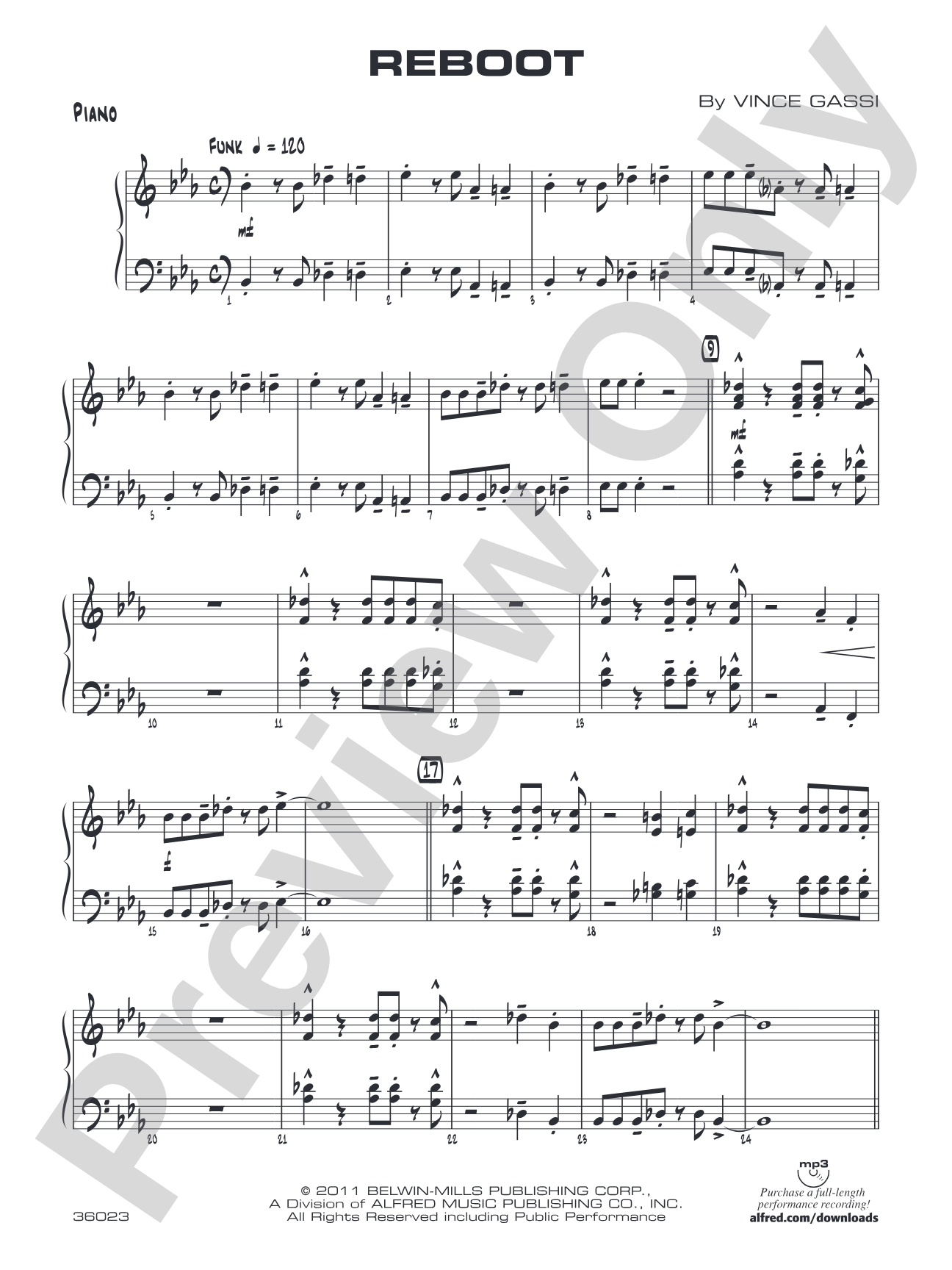 Reboot: Piano Accompaniment