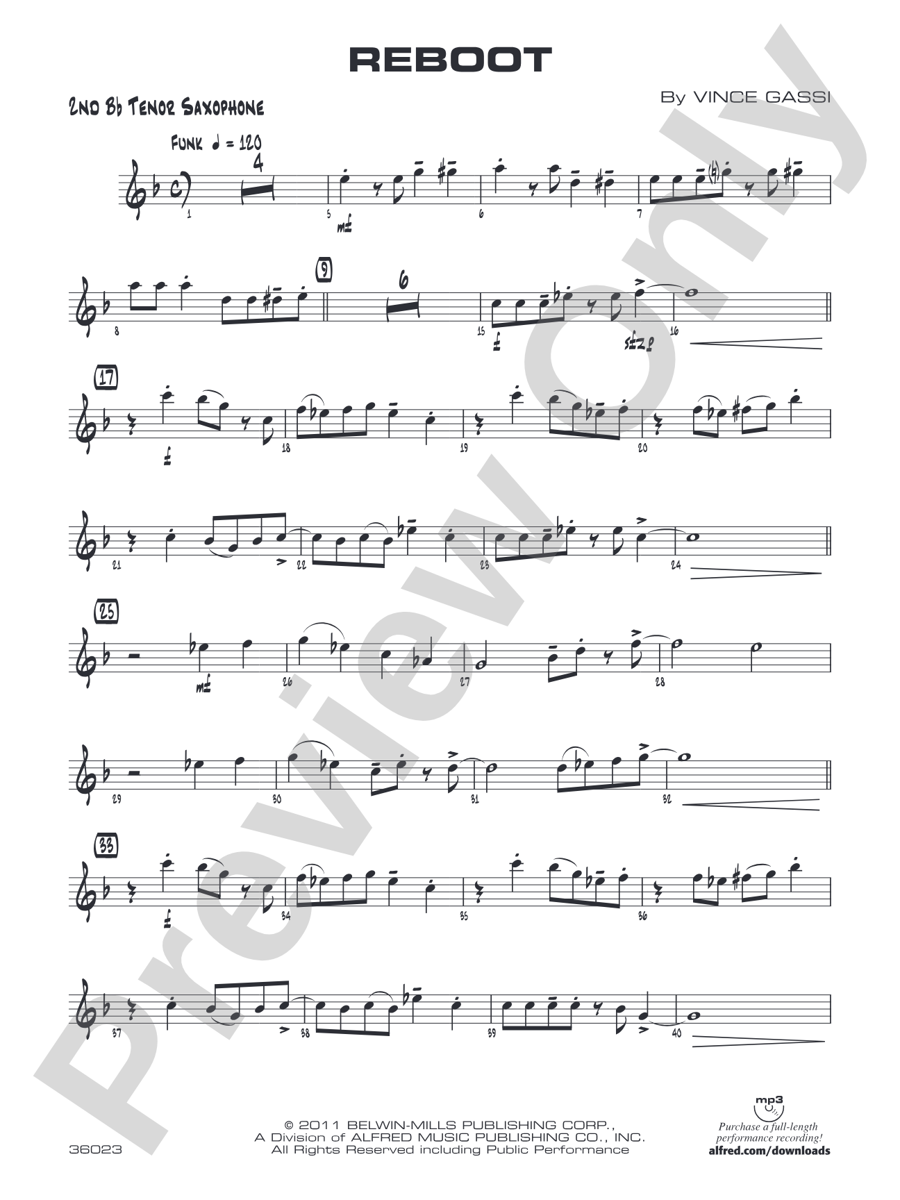 Reboot: 2nd B-flat Tenor Saxophone