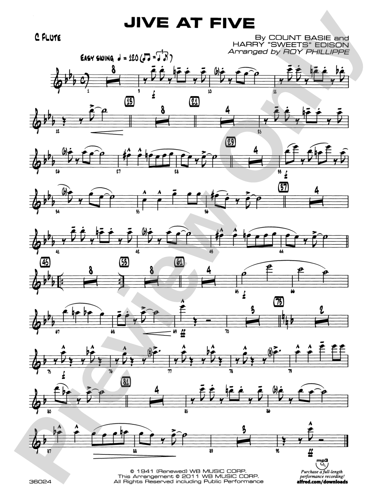 Jive at Five: Flute