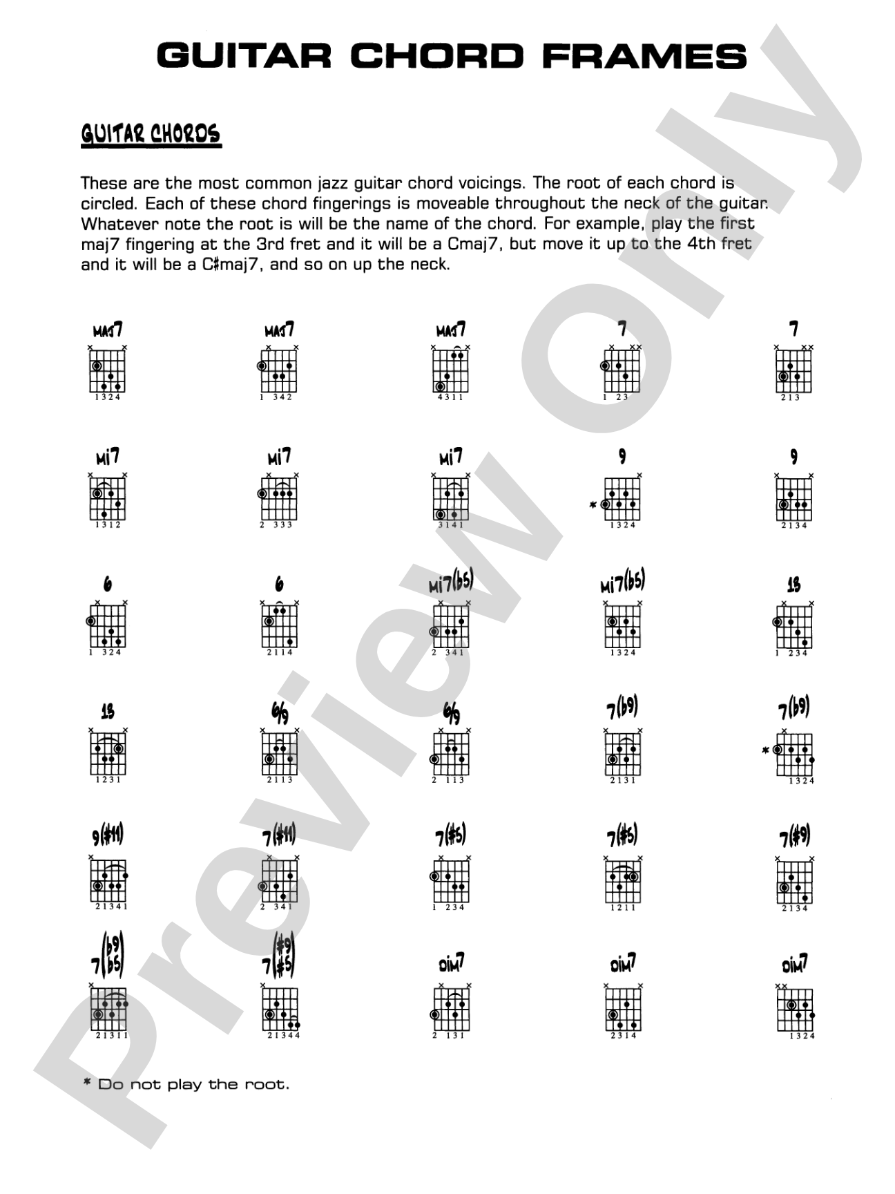 Jive at Five: Guitar Chords