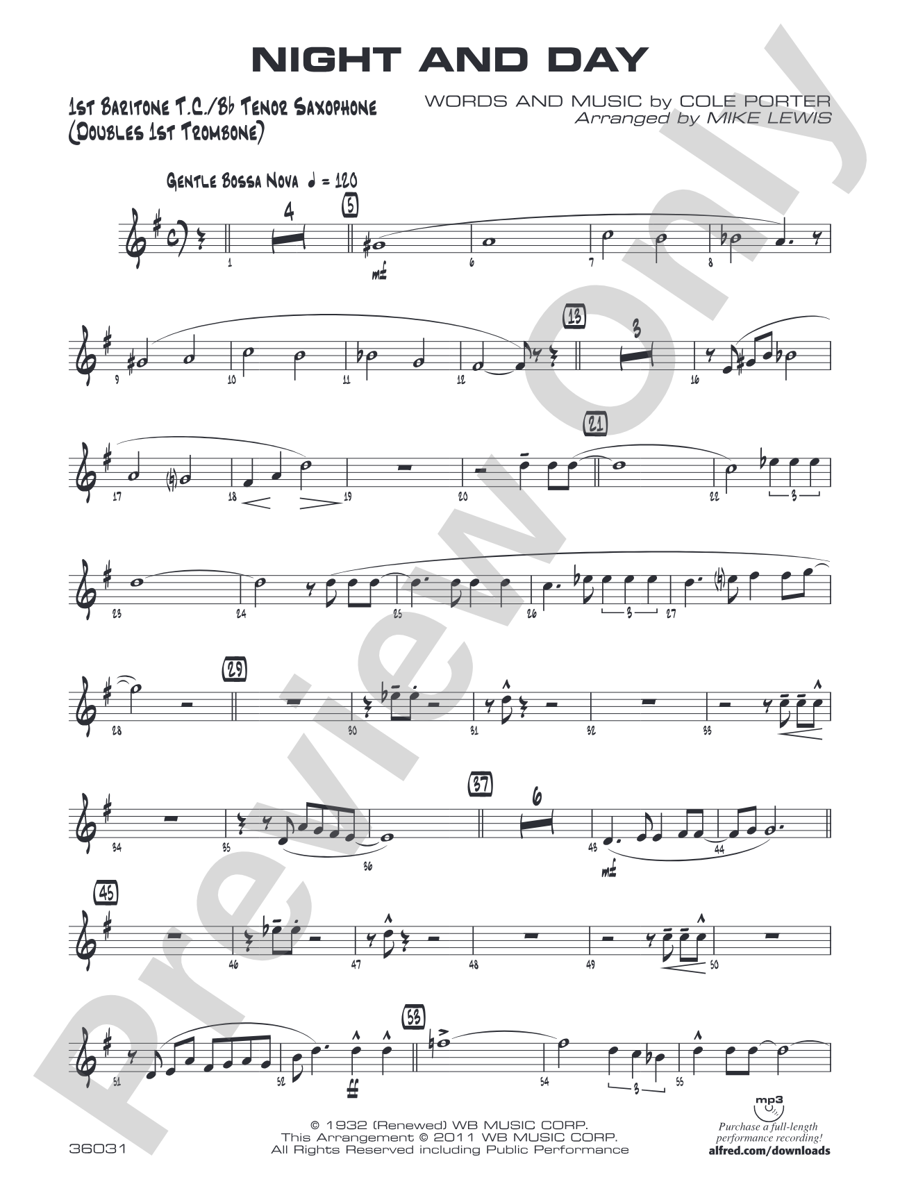 Night and Day: Baritone T.C.