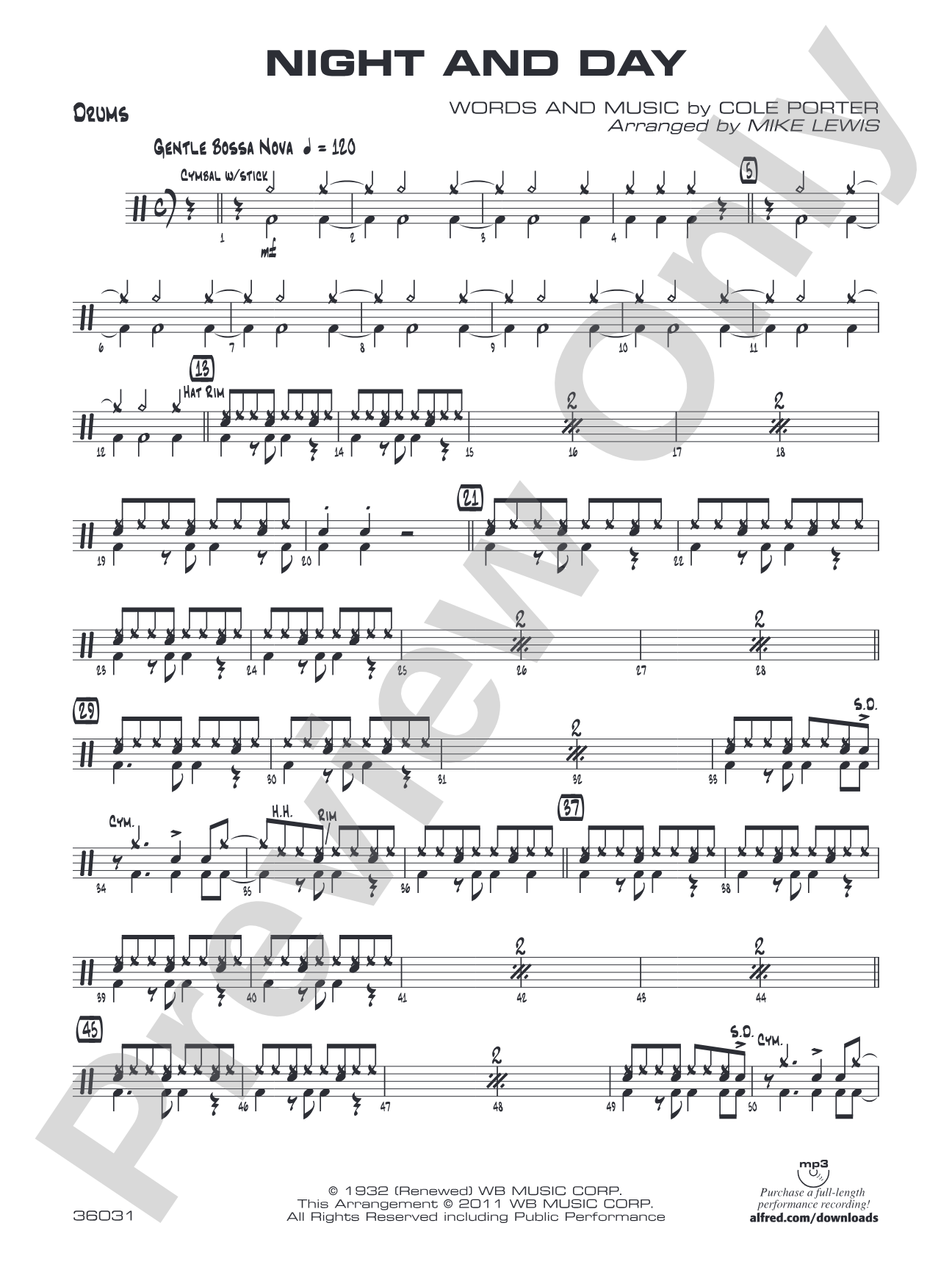 Night and Day: Drums