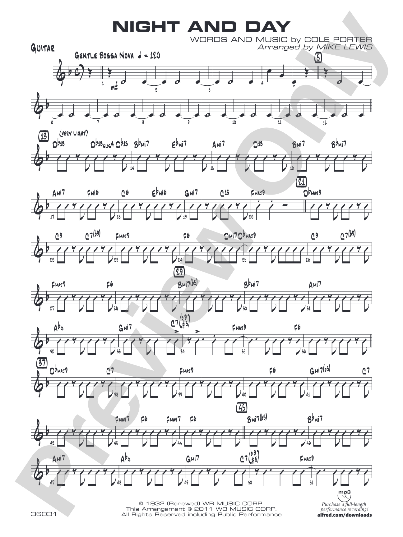 Night and Day: Guitar