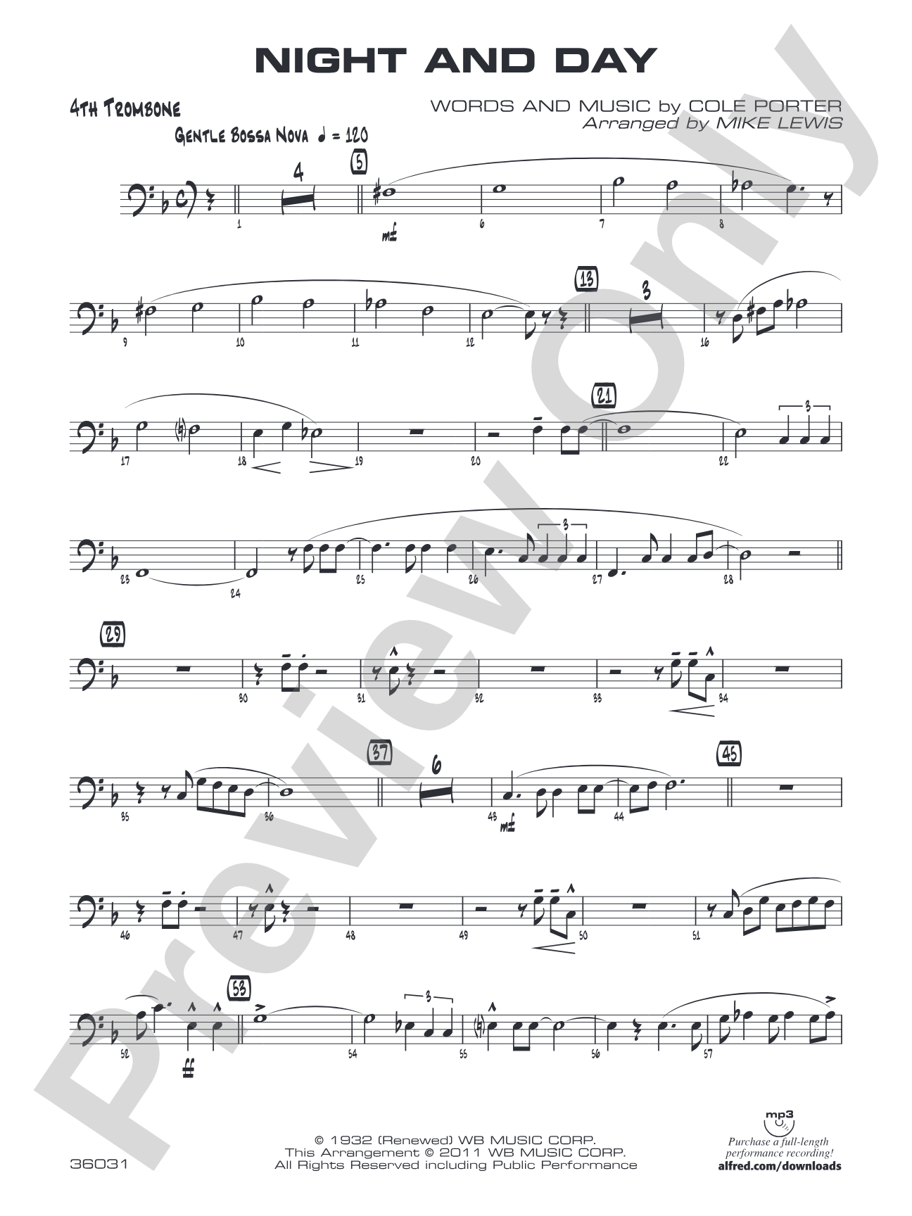 Night and Day: 4th Trombone