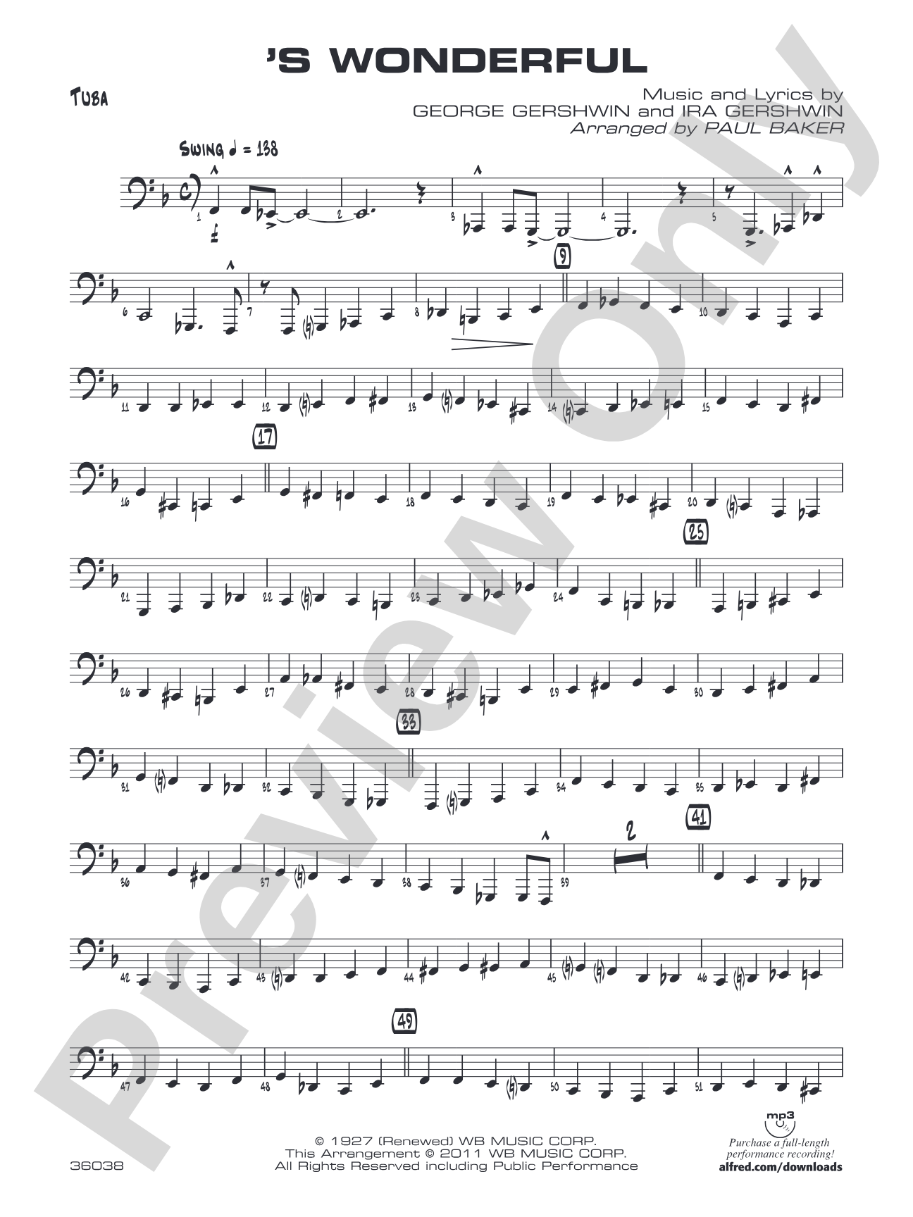 'S Wonderful: Tuba
