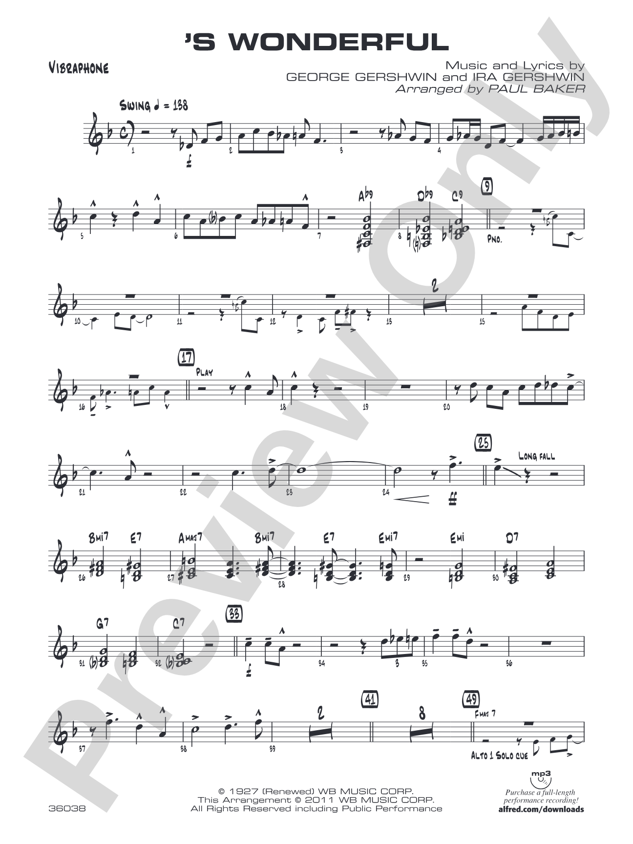 'S Wonderful: Vibraphone