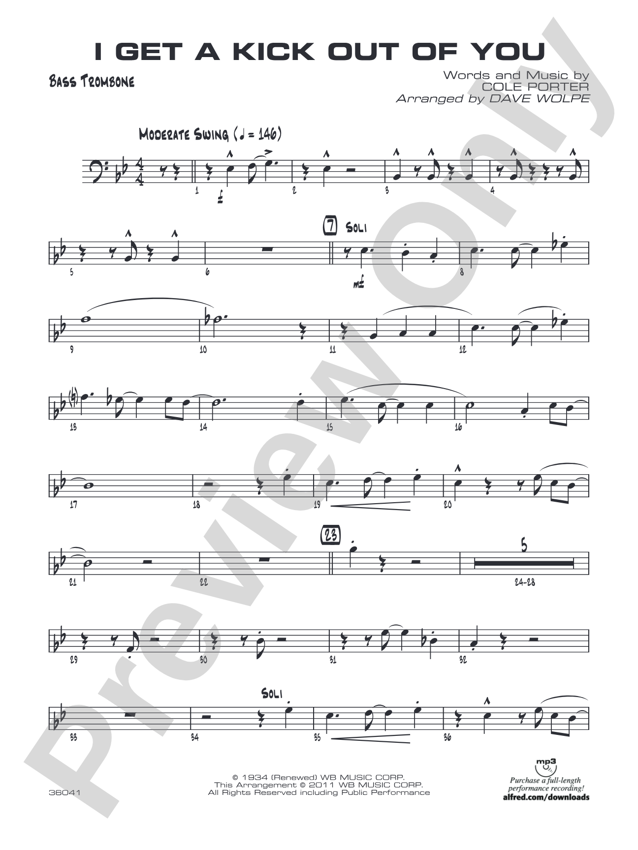 I Get a Kick Out of You: Bass Trombone