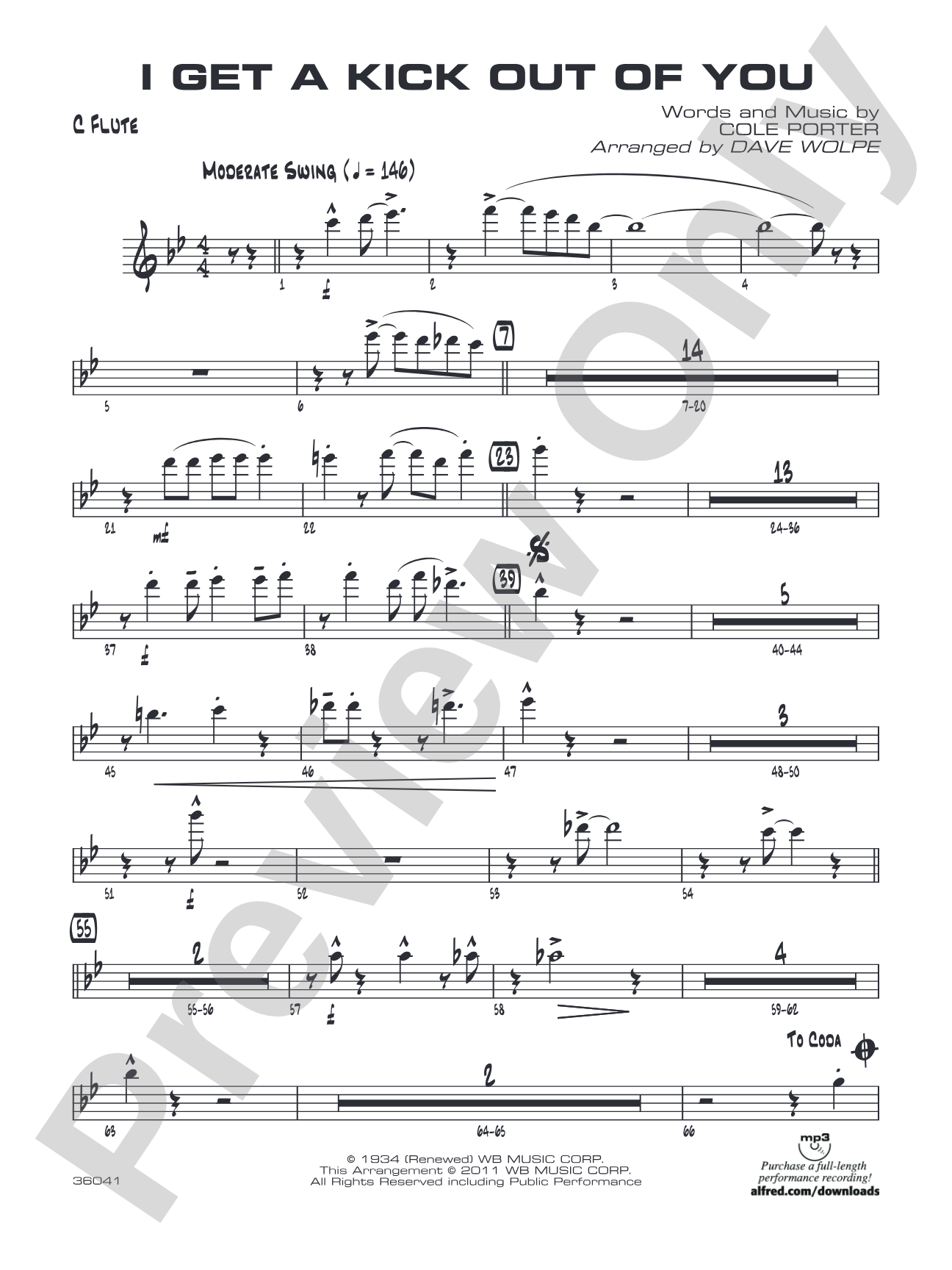 I Get a Kick Out of You: Flute