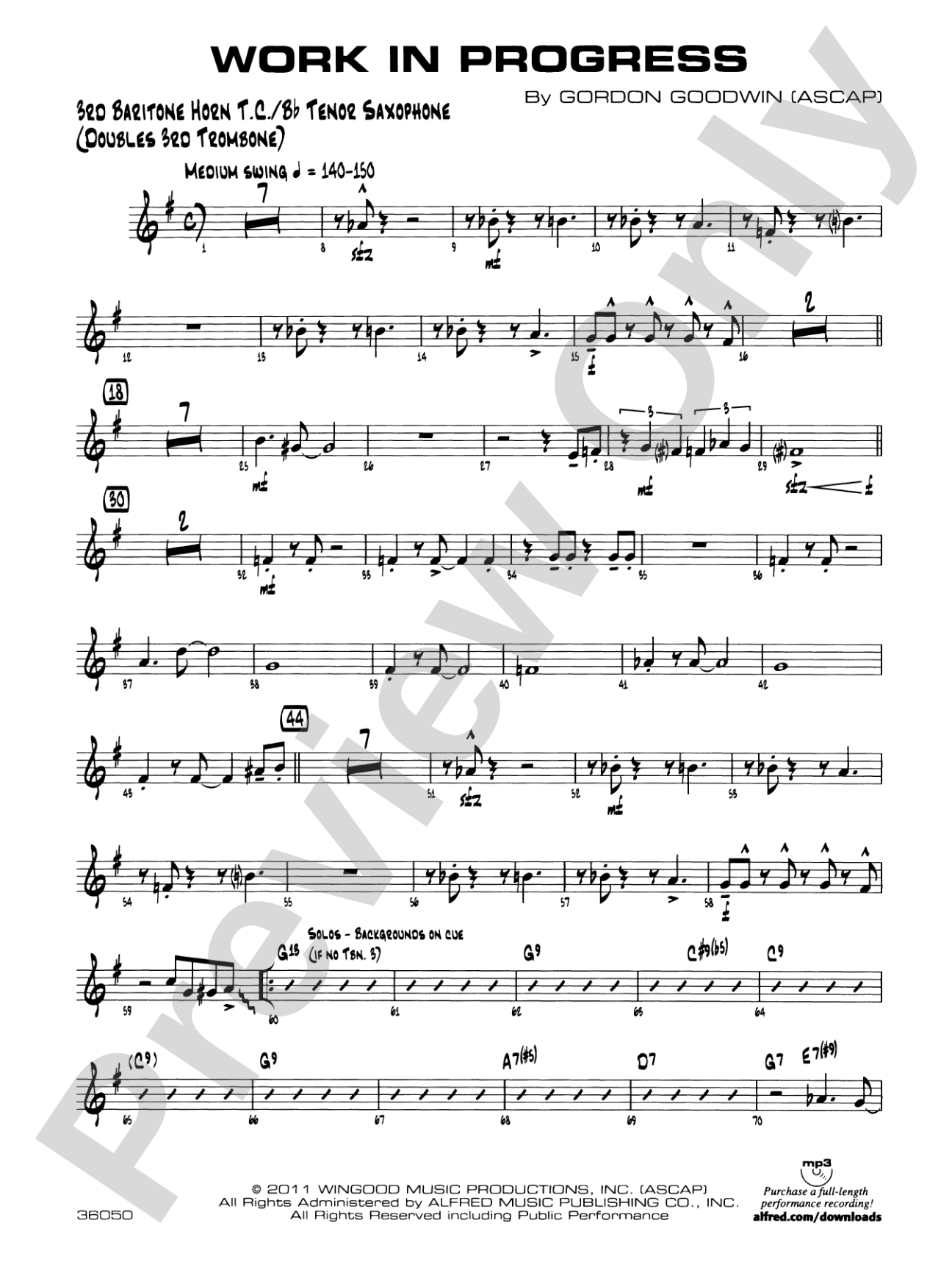Work in Progress: 3rd Baritone T.C.