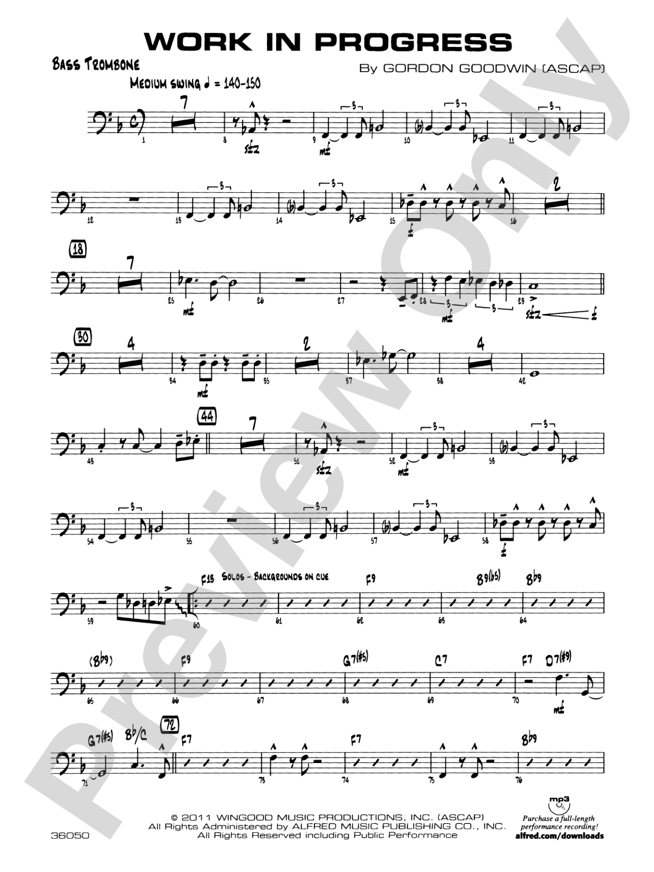 Work in Progress: Bass Trombone