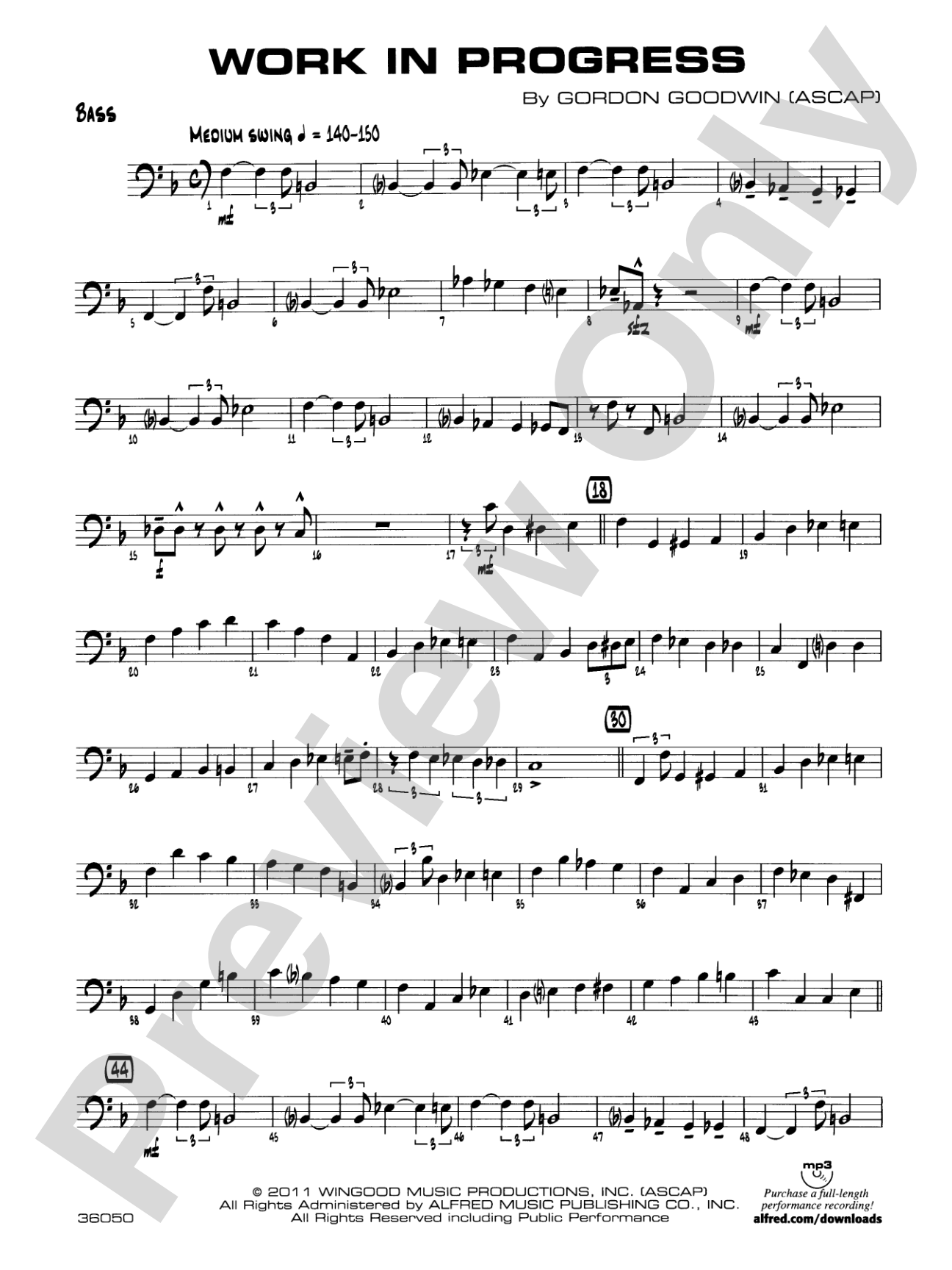 Work in Progress: String Bass