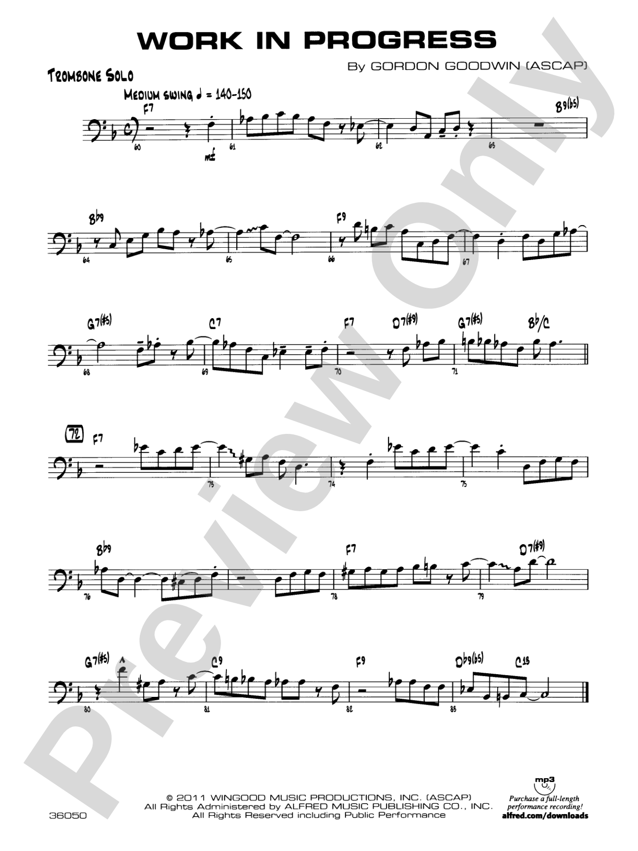 Work in Progress: Solo Trombone
