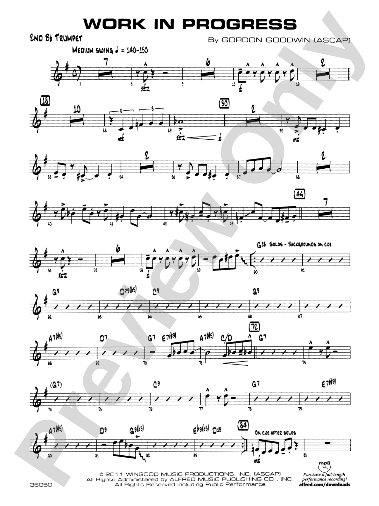 Work in Progress: 2nd B-flat Trumpet