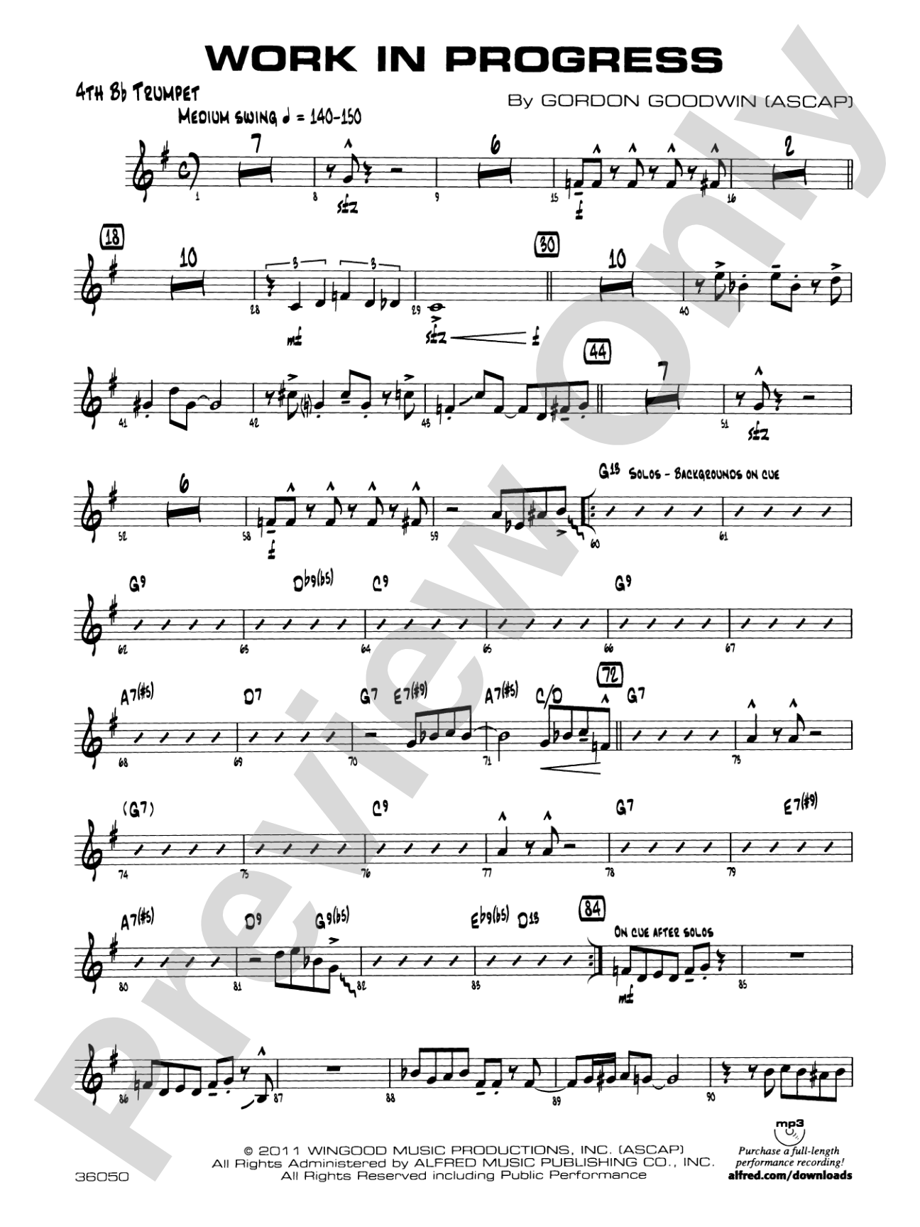 Work in Progress: 4th B-flat Trumpet