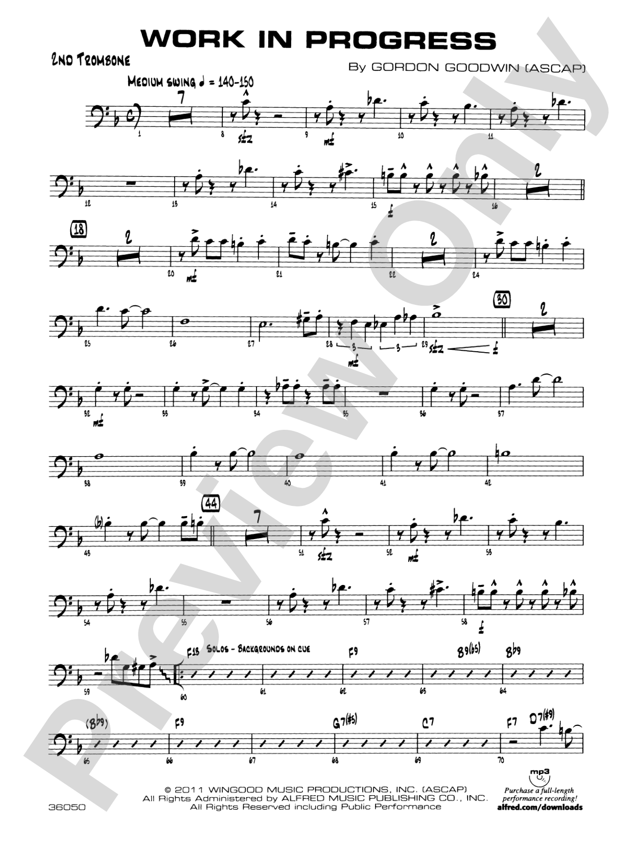 Work in Progress: 2nd Trombone
