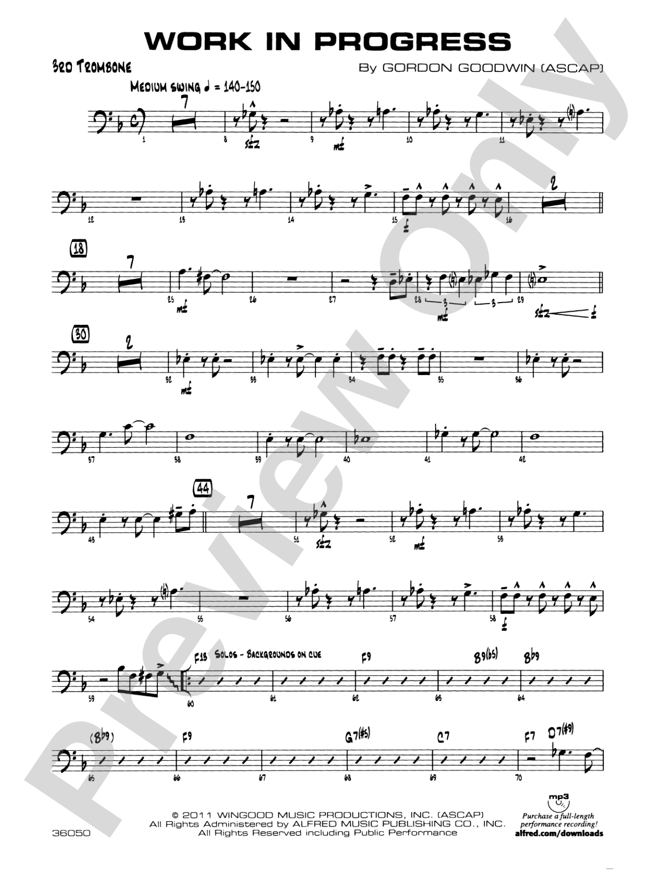 Work in Progress: 3rd Trombone