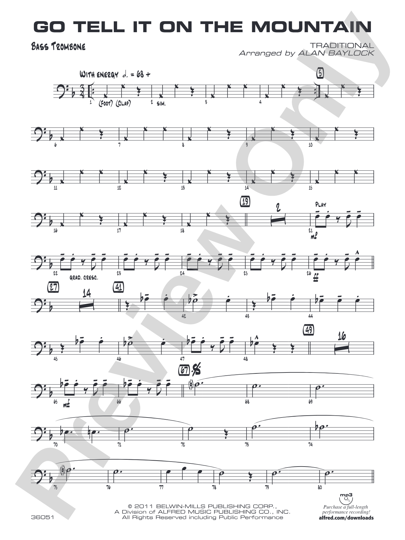 Go Tell It on the Mountain: Bass Trombone