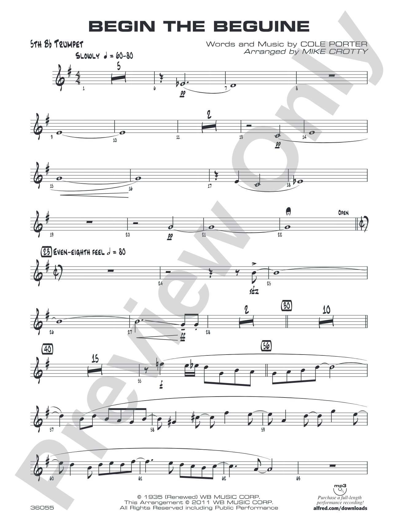 Begin the Beguine: 5th Trumpet