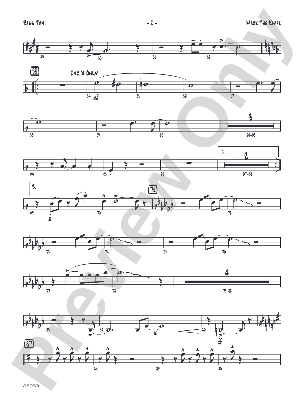 Mack the Knife: Bass Trombone