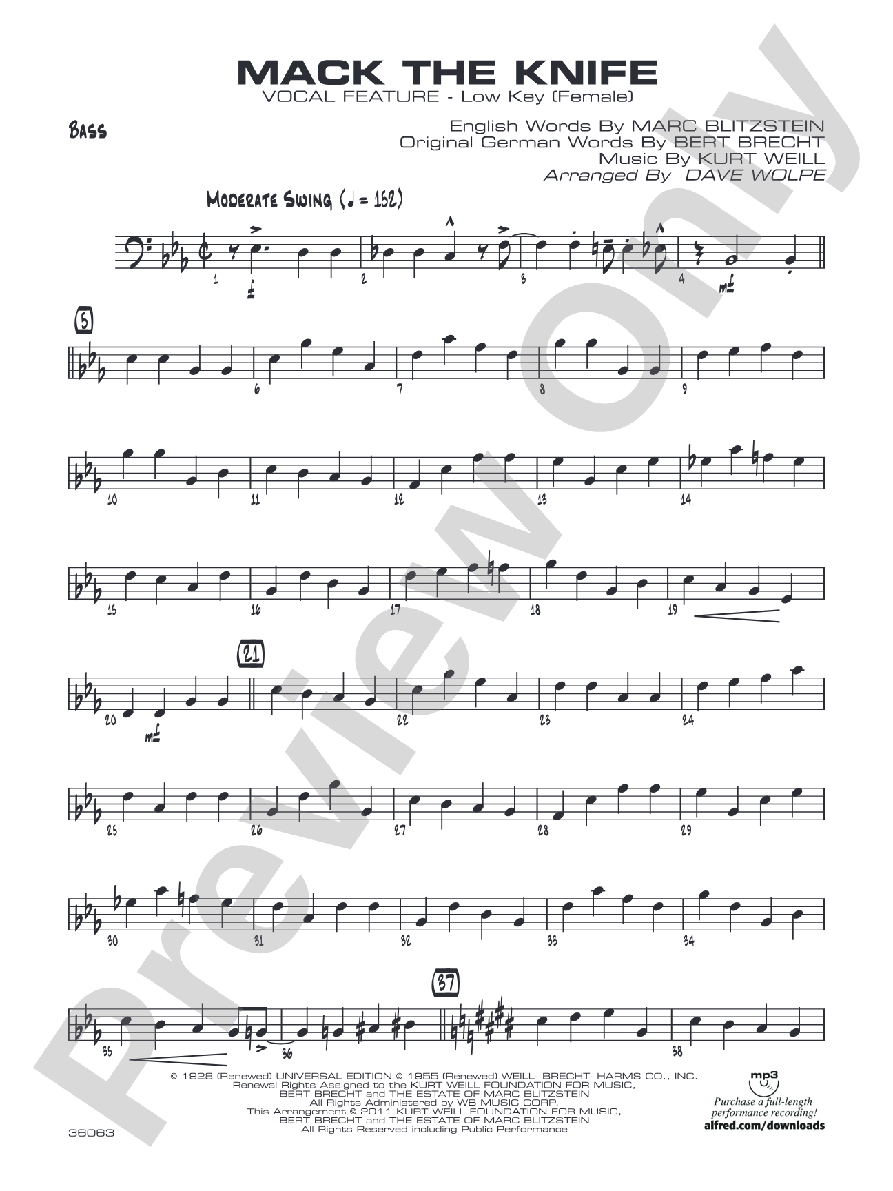 Mack the Knife: String Bass