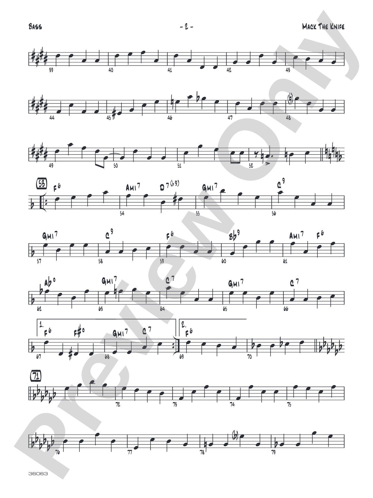 Mack the Knife: String Bass