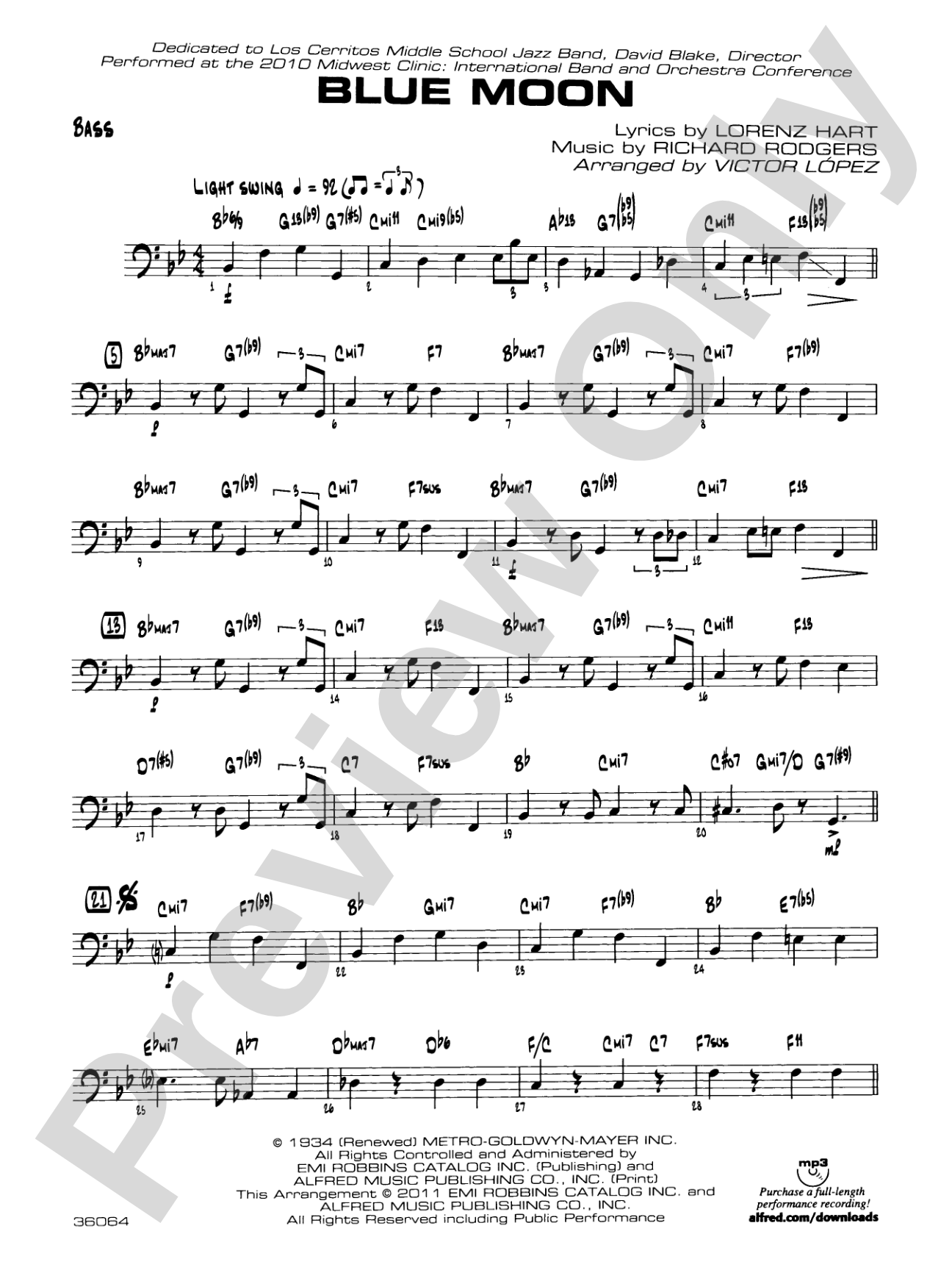 Blue Moon: String Bass