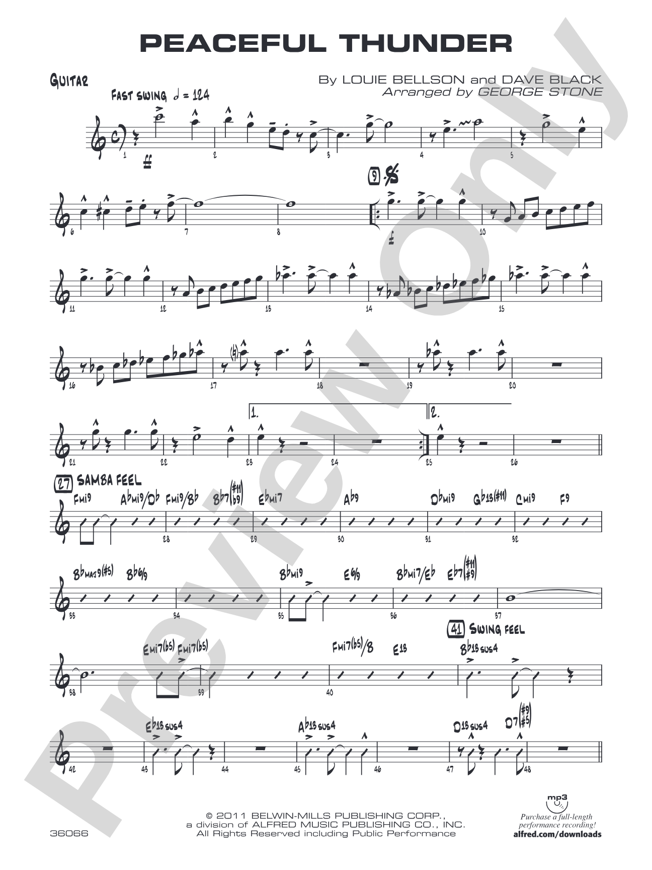 Peaceful Thunder: Guitar