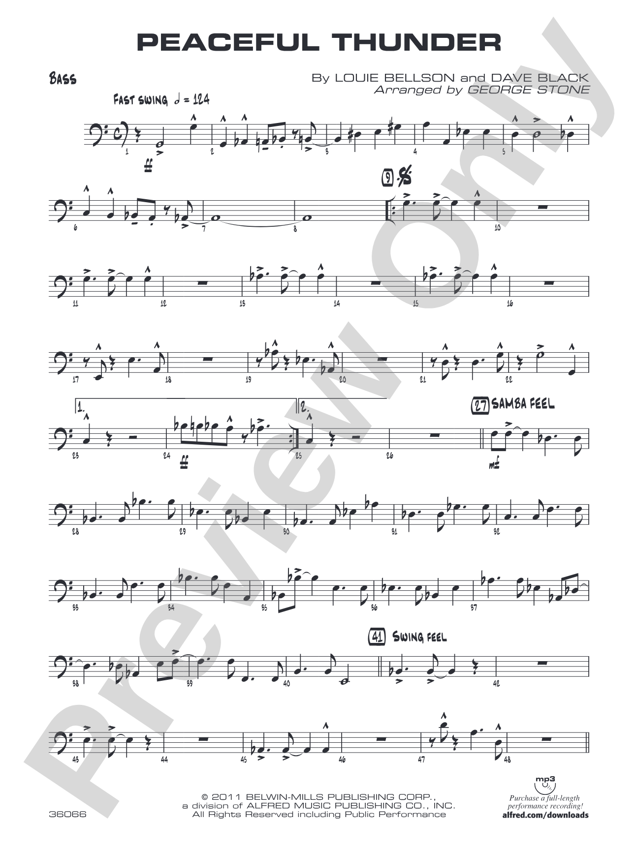 Peaceful Thunder: String Bass