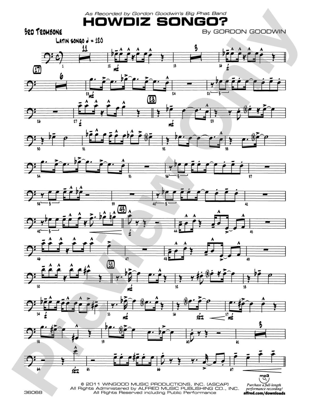 Howdiz Songo?: 3rd Trombone