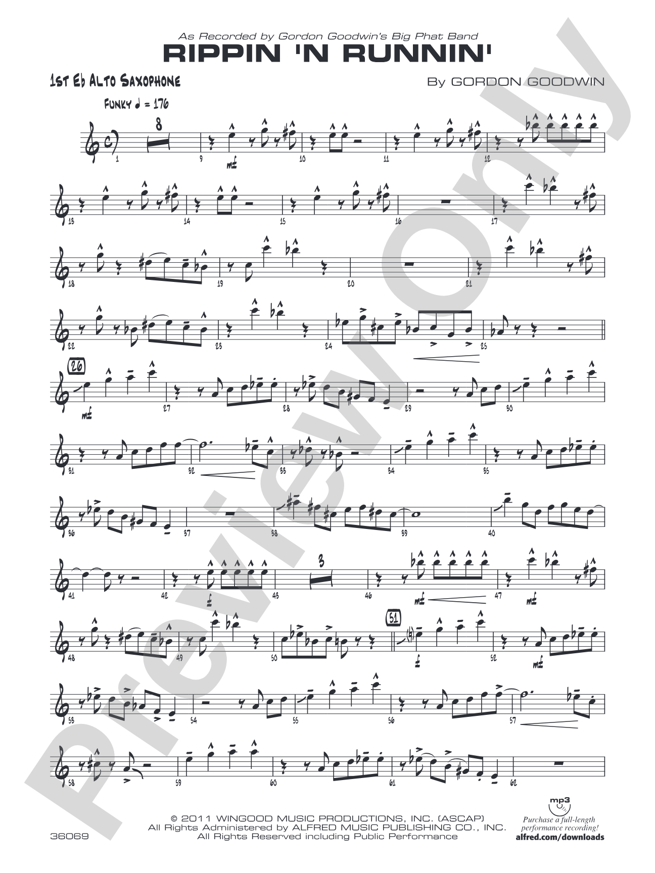 Rippin' 'n Runnin': E-flat Alto Saxophone