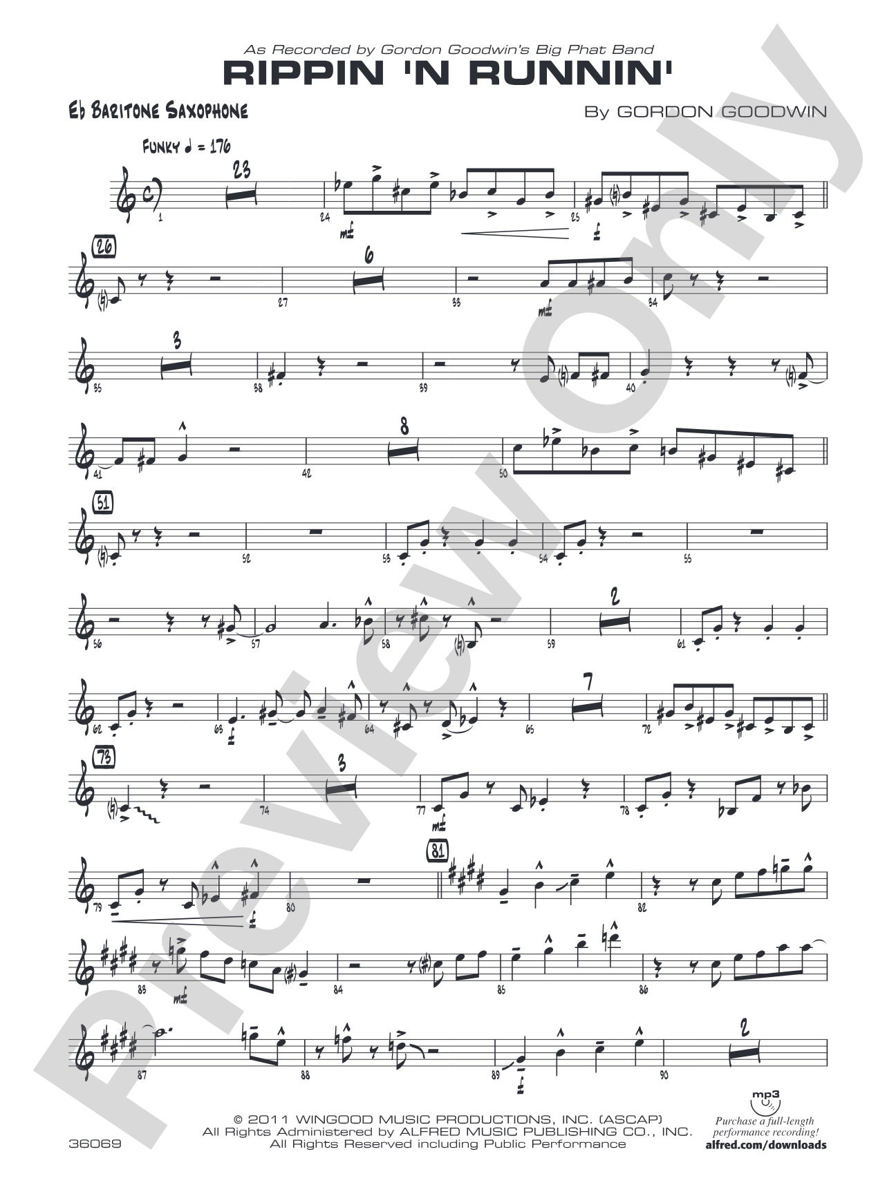 Rippin' 'n Runnin': E-flat Baritone Saxophone