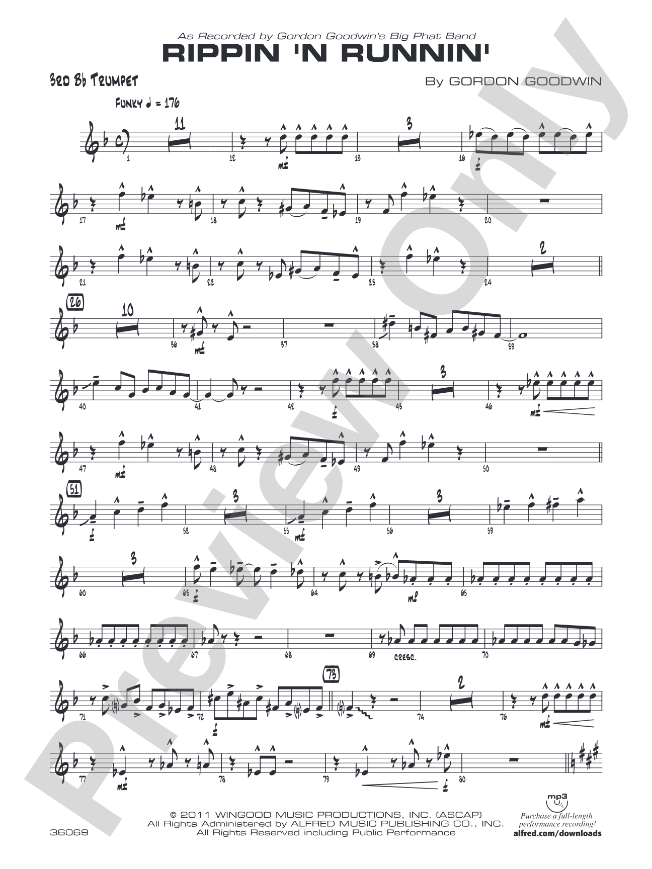 Rippin' 'n Runnin': 3rd B-flat Trumpet