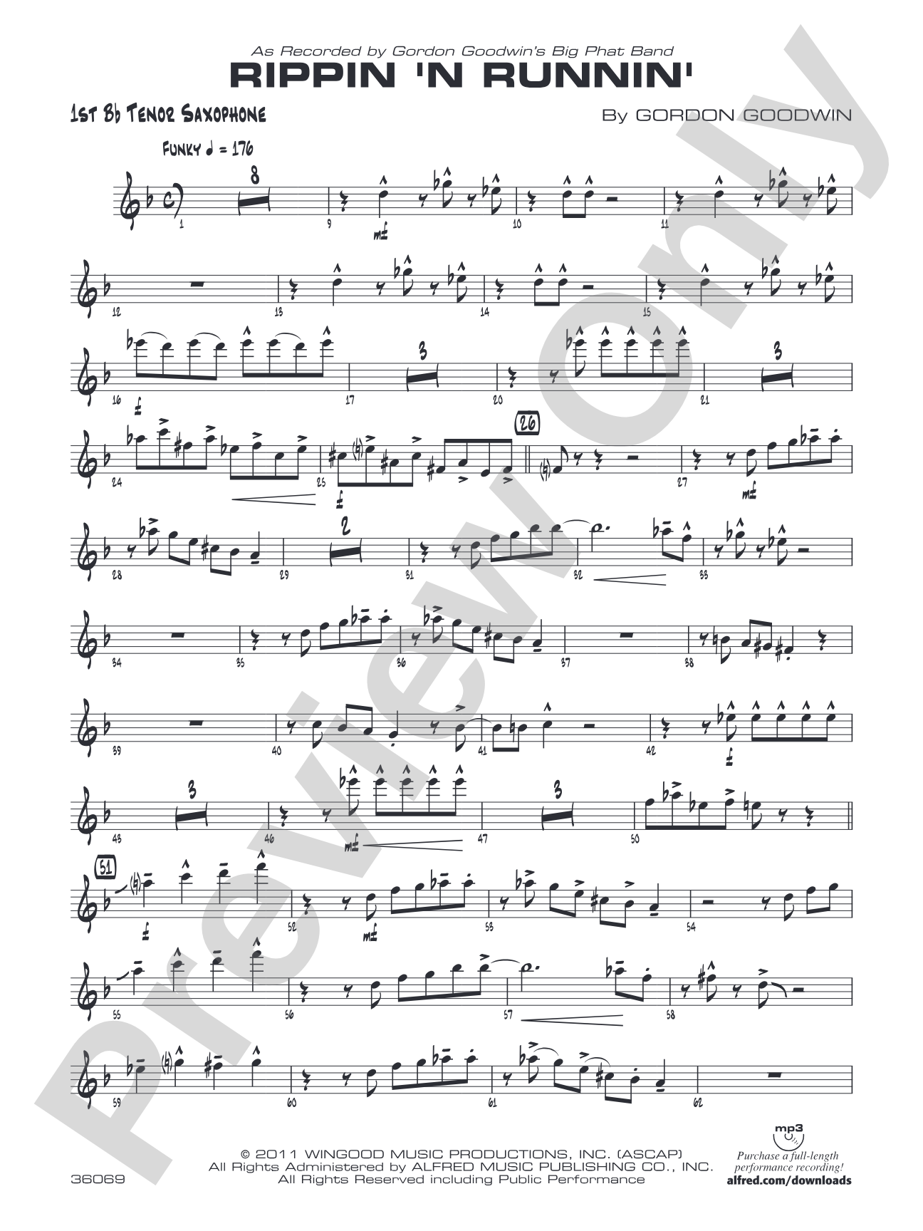 Rippin' 'n Runnin': B-flat Tenor Saxophone