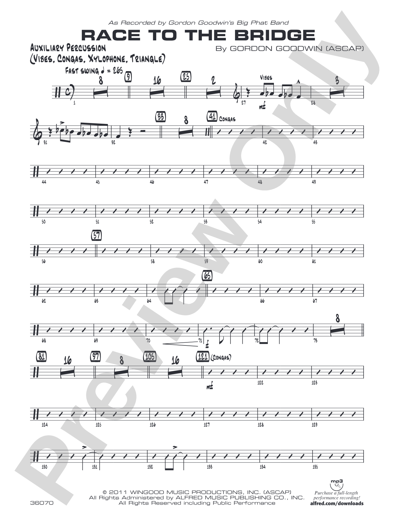 Race to the Bridge: Auxiliary Percussion