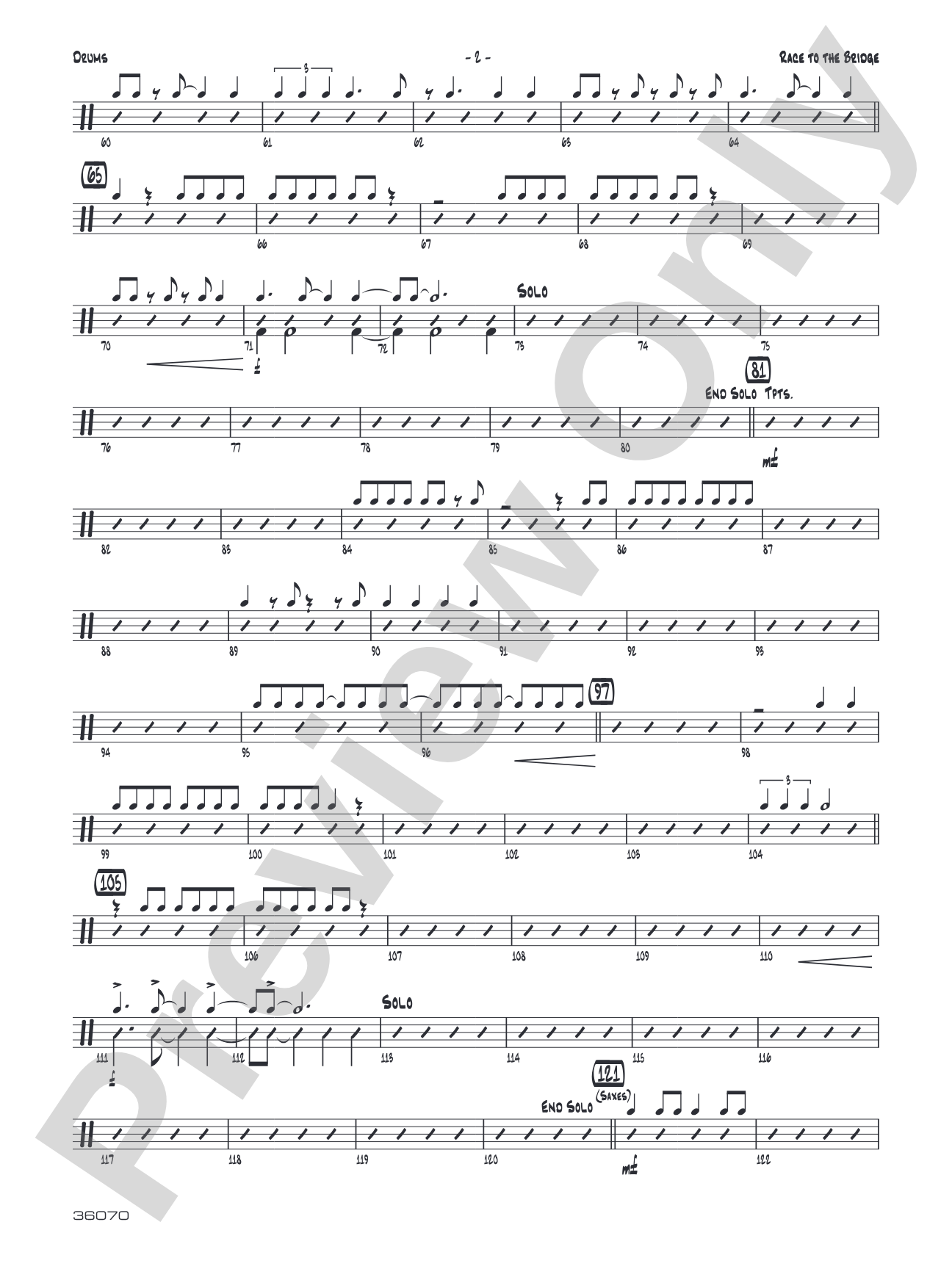 Race to the Bridge: Drums