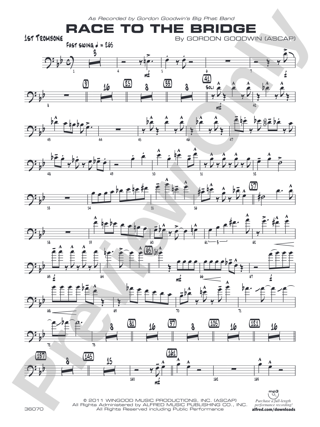 Race to the Bridge: 1st Trombone