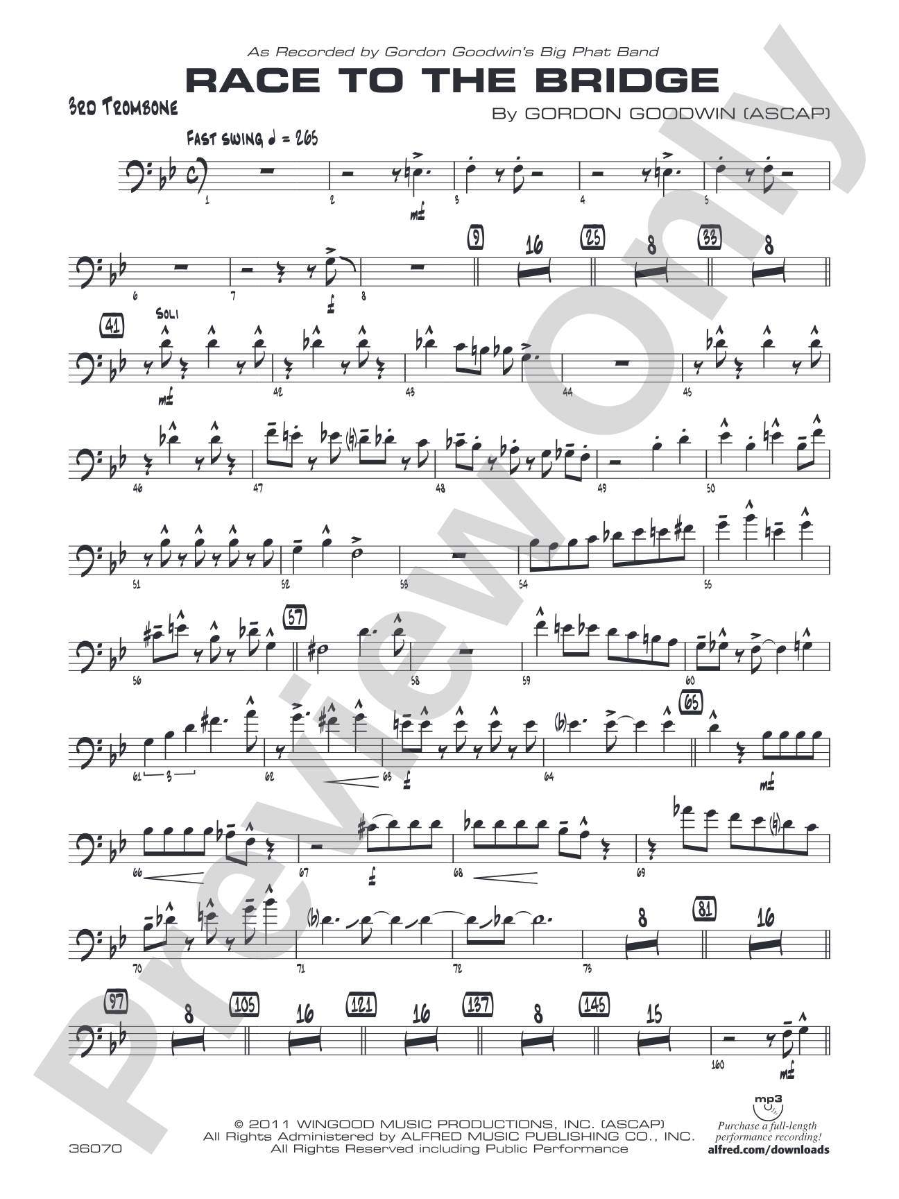 Race to the Bridge: 3rd Trombone