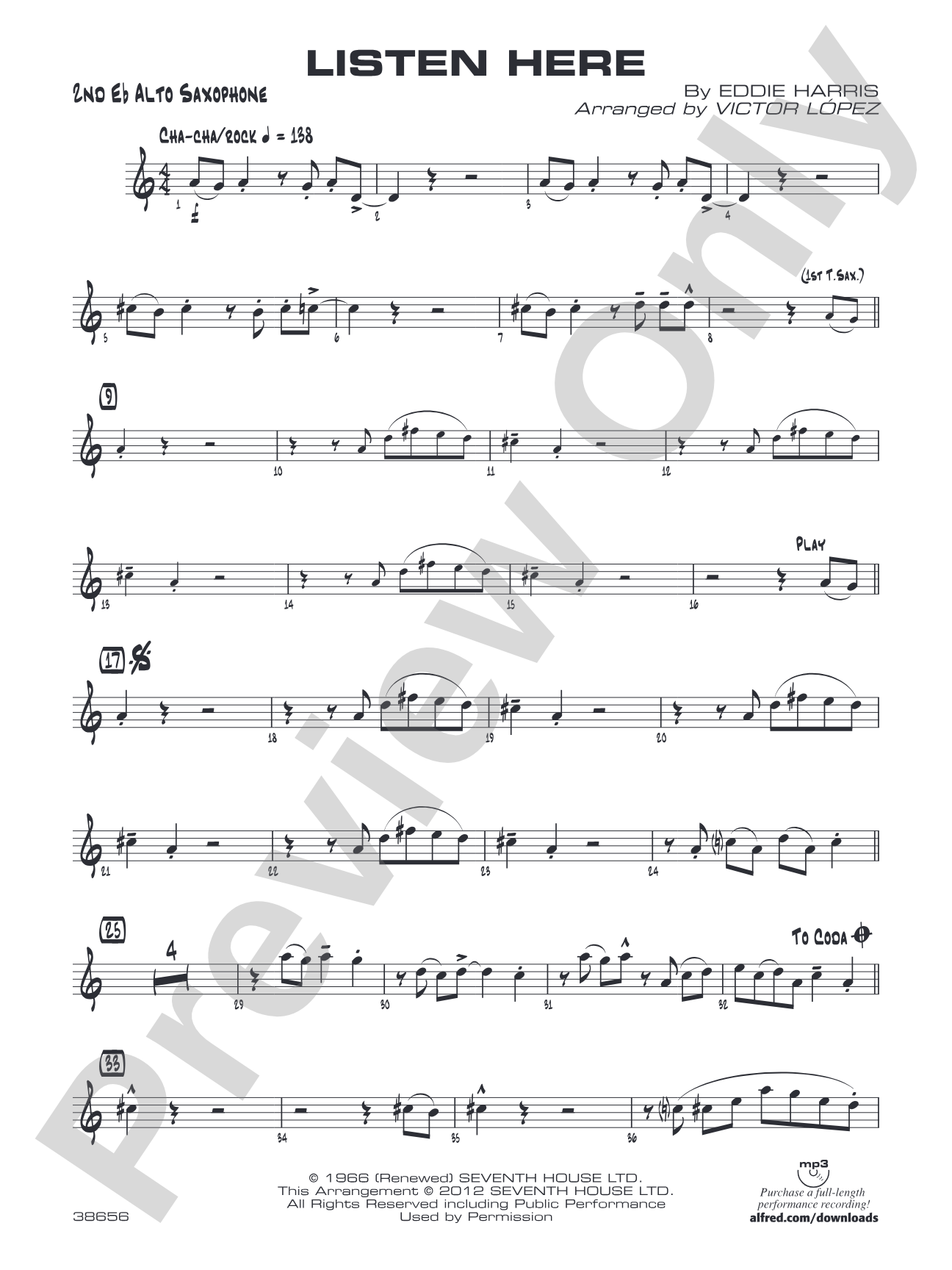 Listen Here: 2nd E-flat Alto Saxophone
