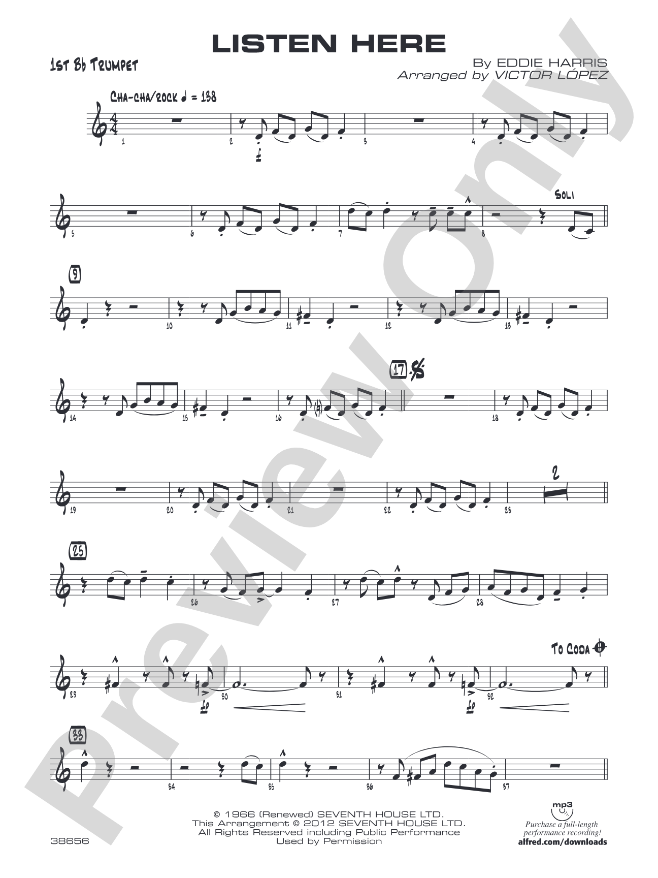 Listen Here: 1st B-flat Trumpet