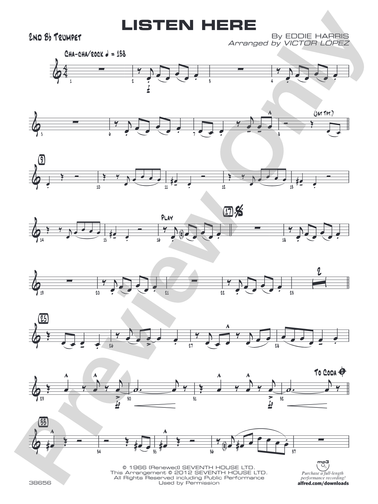 Listen Here: 2nd B-flat Trumpet